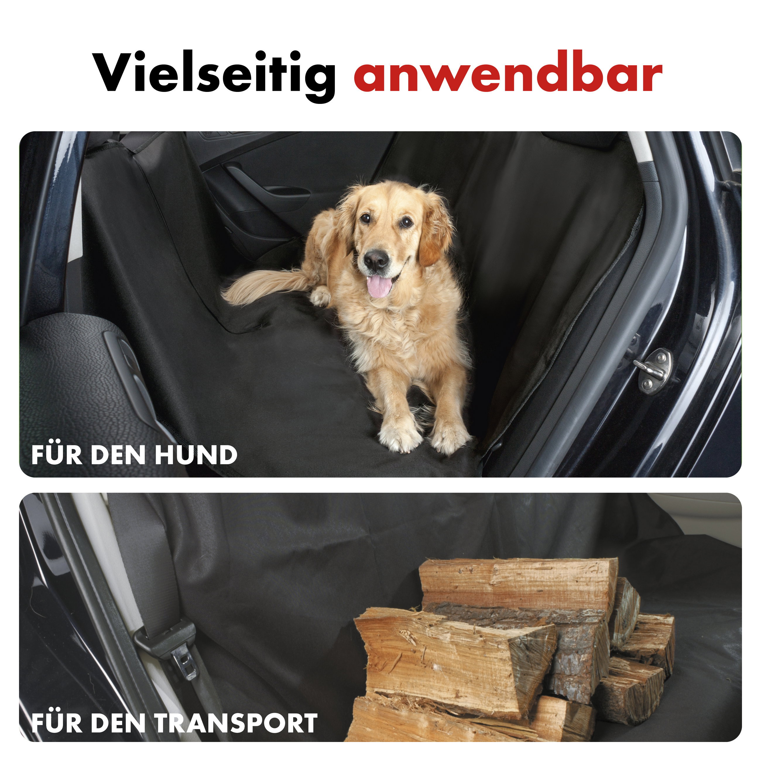 Rückbank Schondecke Boomer 145x165cm schwarz