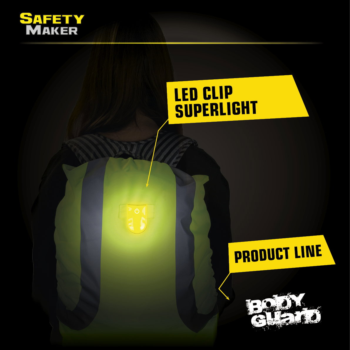 Multilight L, LED-klips gul