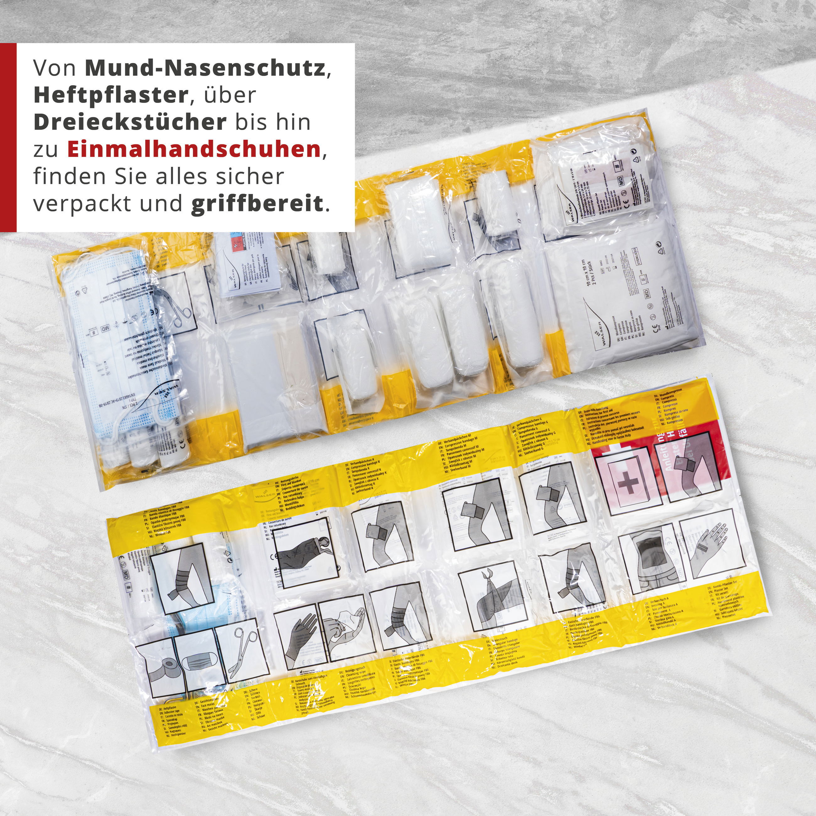 Werbung, Plakat, Erste Hilfe