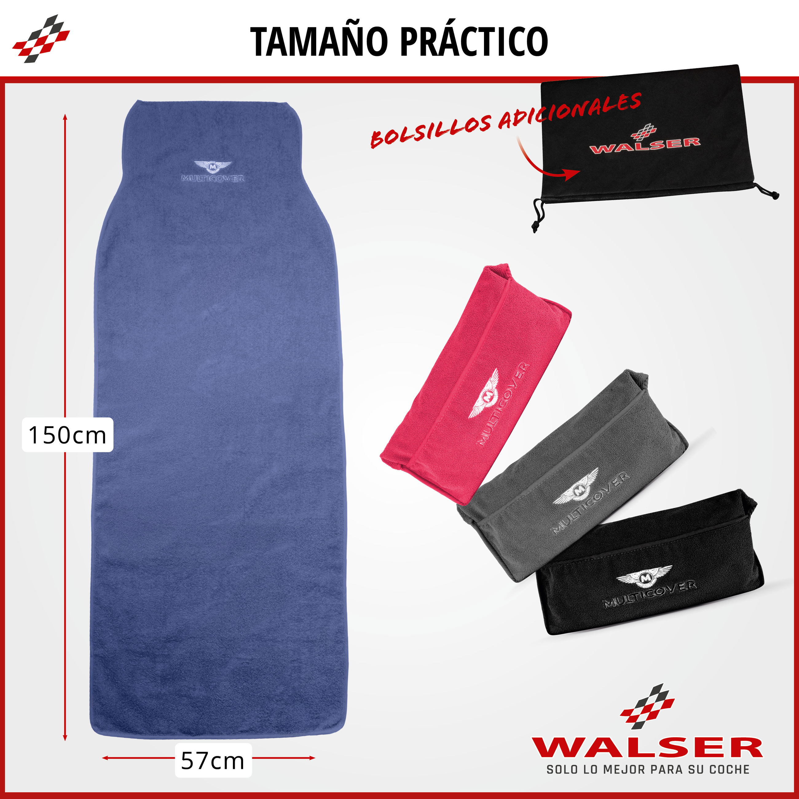 Bekleidung, Fleece, Zubehör, Geldbörse, Auto cover, Hülle, Schutztücher, 150 cm, 57 cm