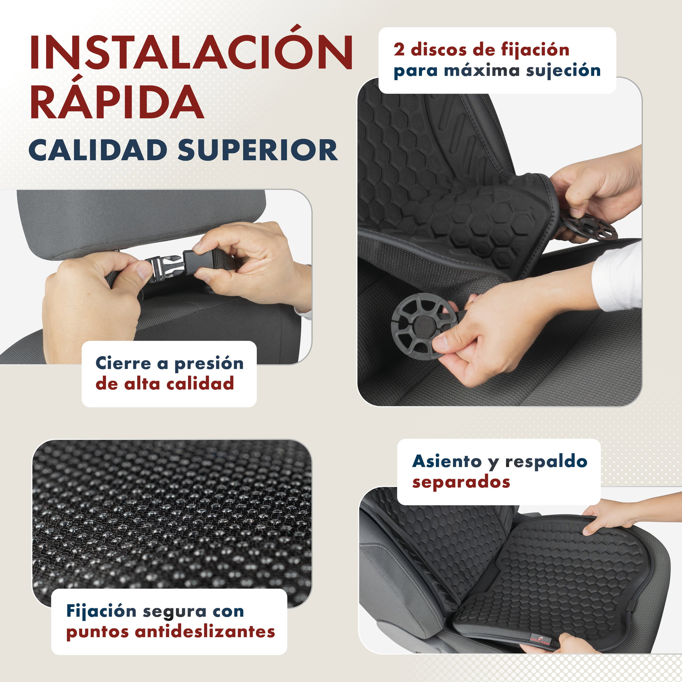 asiento, coche, funda, antideslizante, reposa-braos