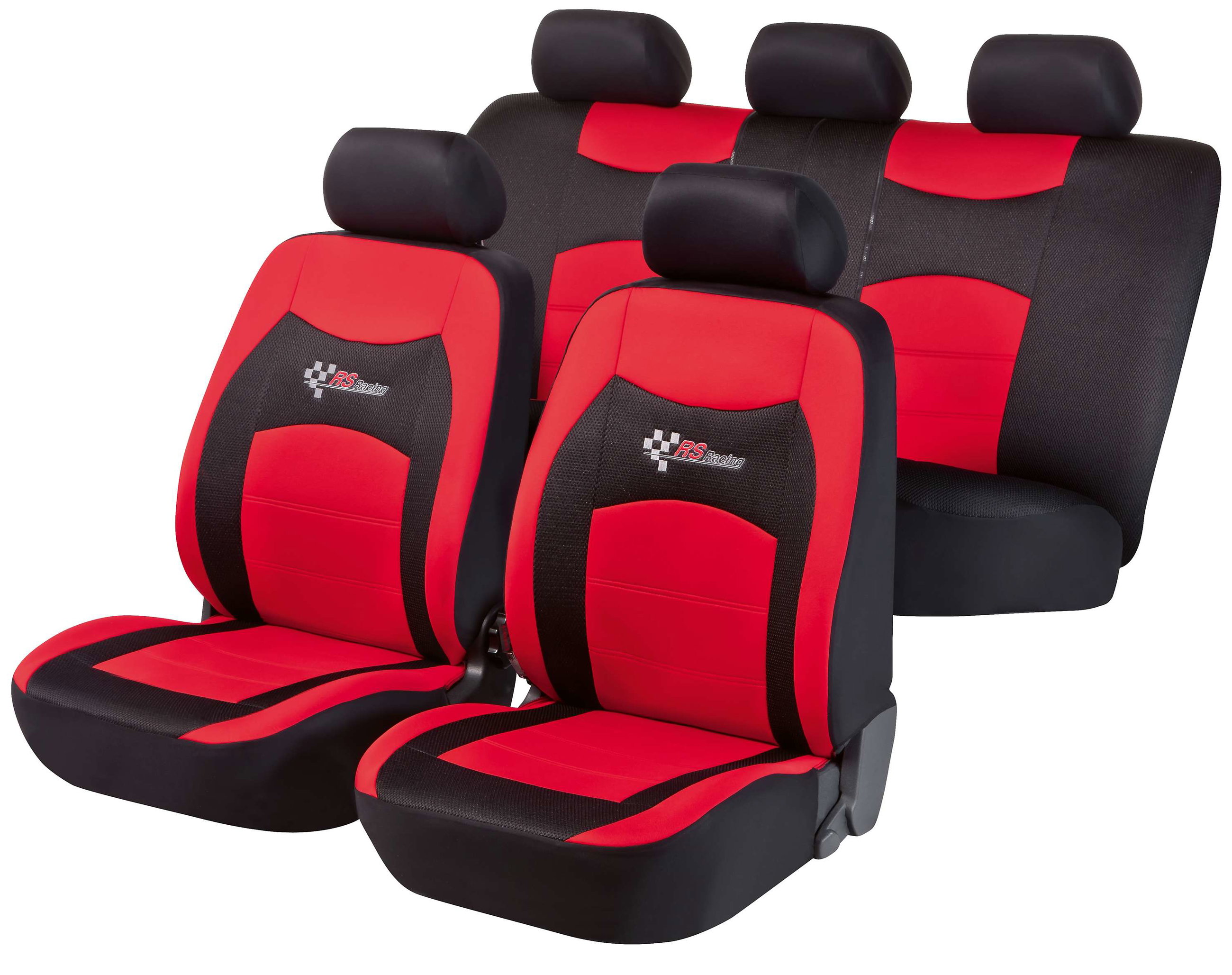 Autositzbezug RS Racing rot Komplett Set