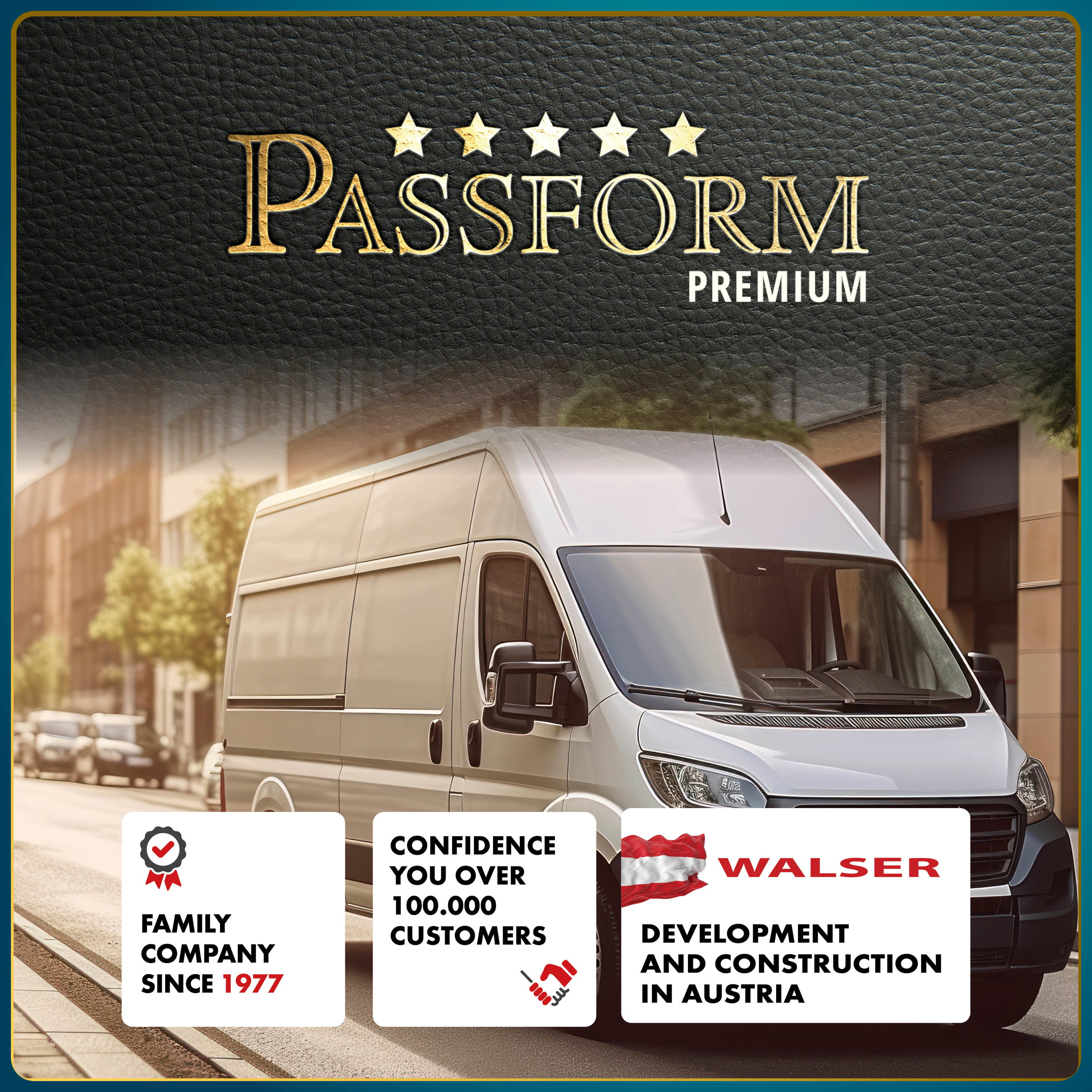 Pasform Premium sædebetræk til Mercedes-Benz Sprinter 06/2006-i dag, 2 enkeltsædebetræk foran + 1 armlænsbetræk