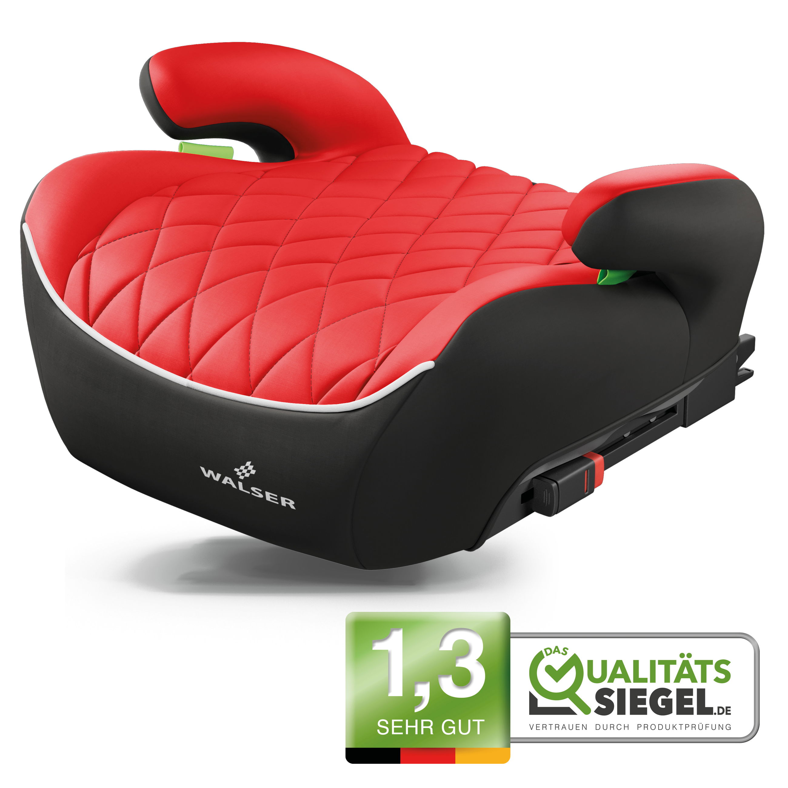 Booster Seat Andy ISOFIX, Premium booster seat car ECE R 129 tested, child seat black/red Booster Seat Andy ISOFIX, Premium booster seat car ECE R 129 tested, child seat black/red
