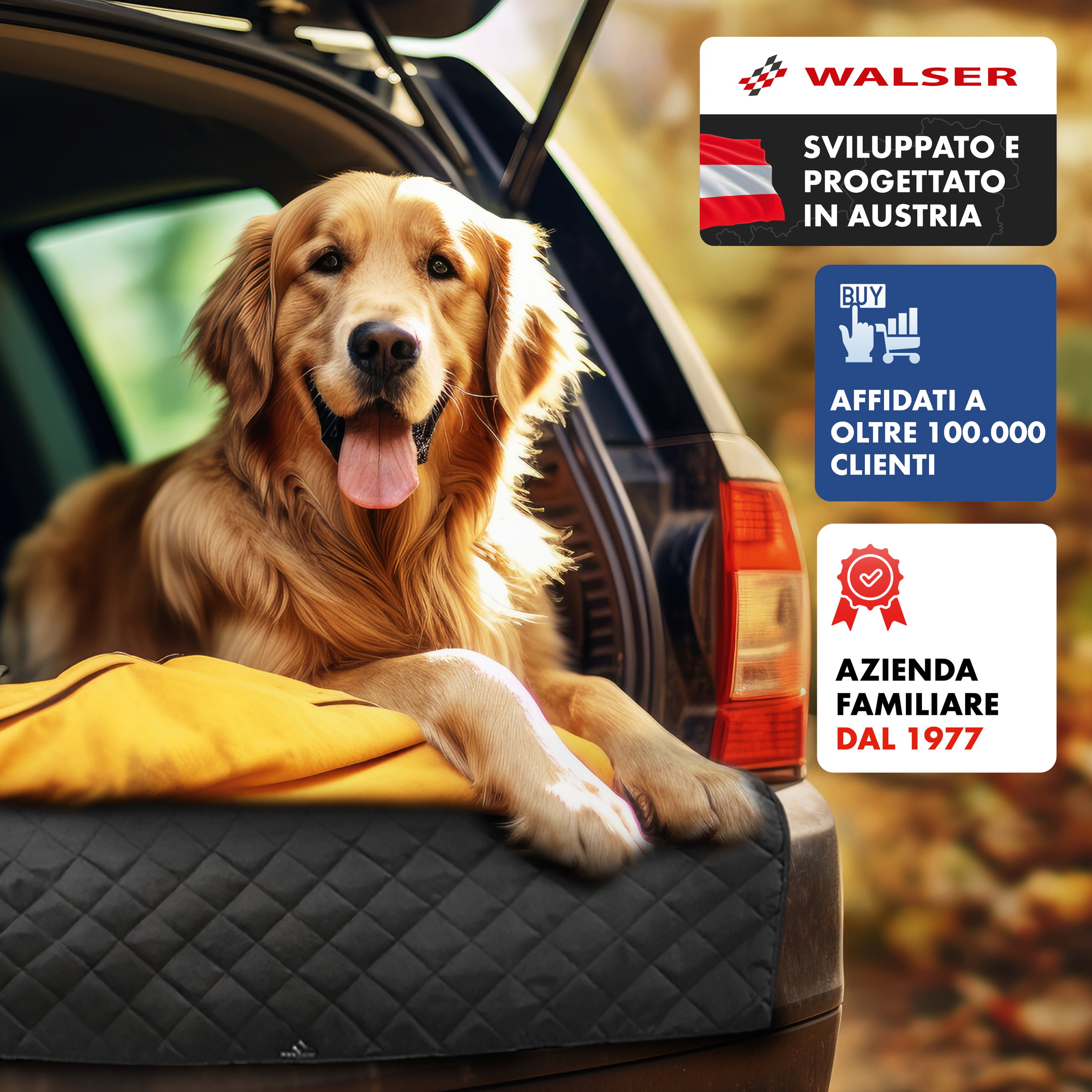 Coperta per cane coperchio del bagagliaio Bello