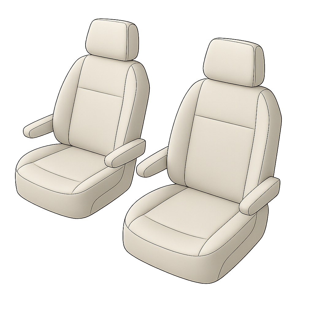 Coprisedili Aversa per VW Caravelle VI 04/2015-Oggi, 2 coprisedili per sedili normali