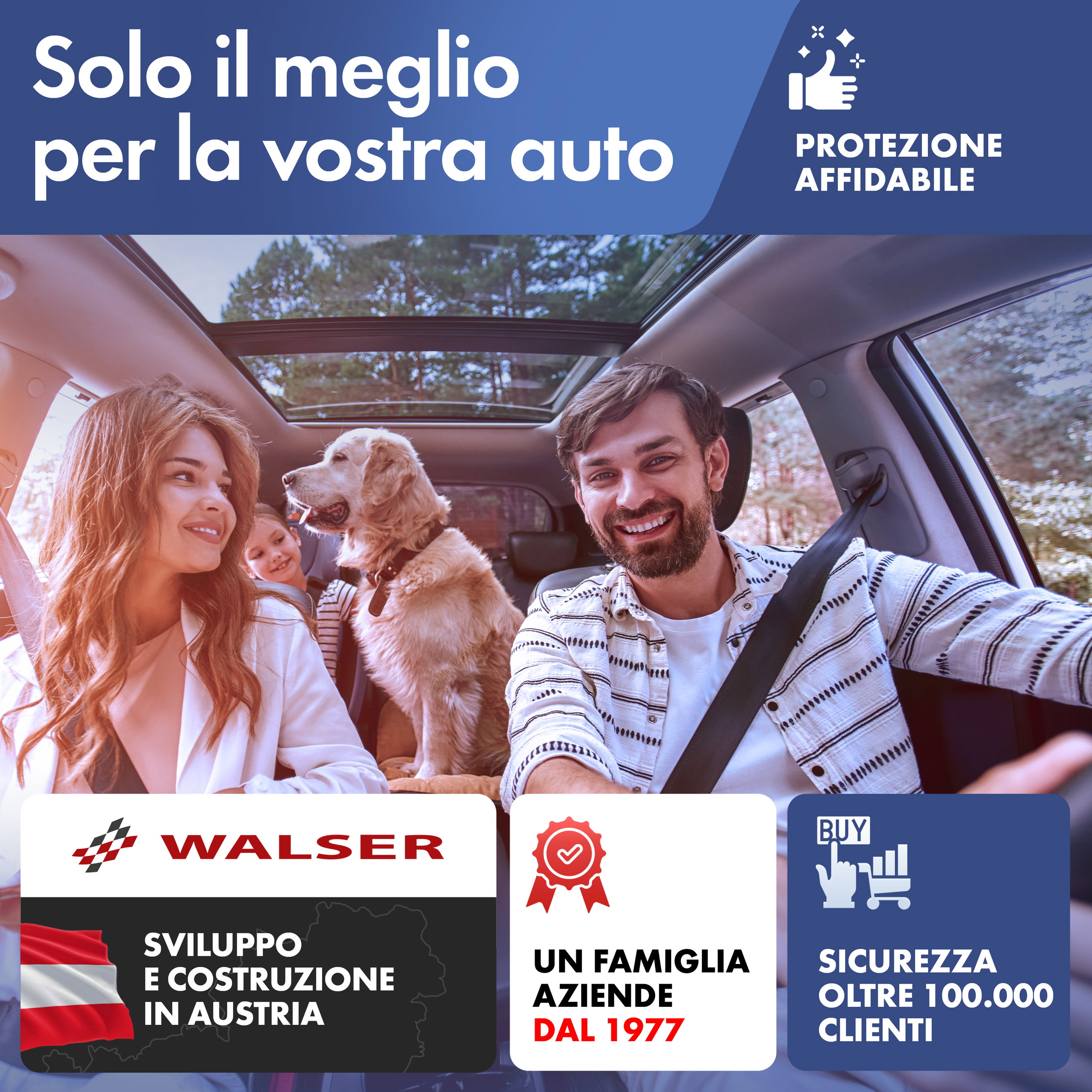 Transporter Coprisedili in tessuto per VW T5, piattaforma a 3 posti