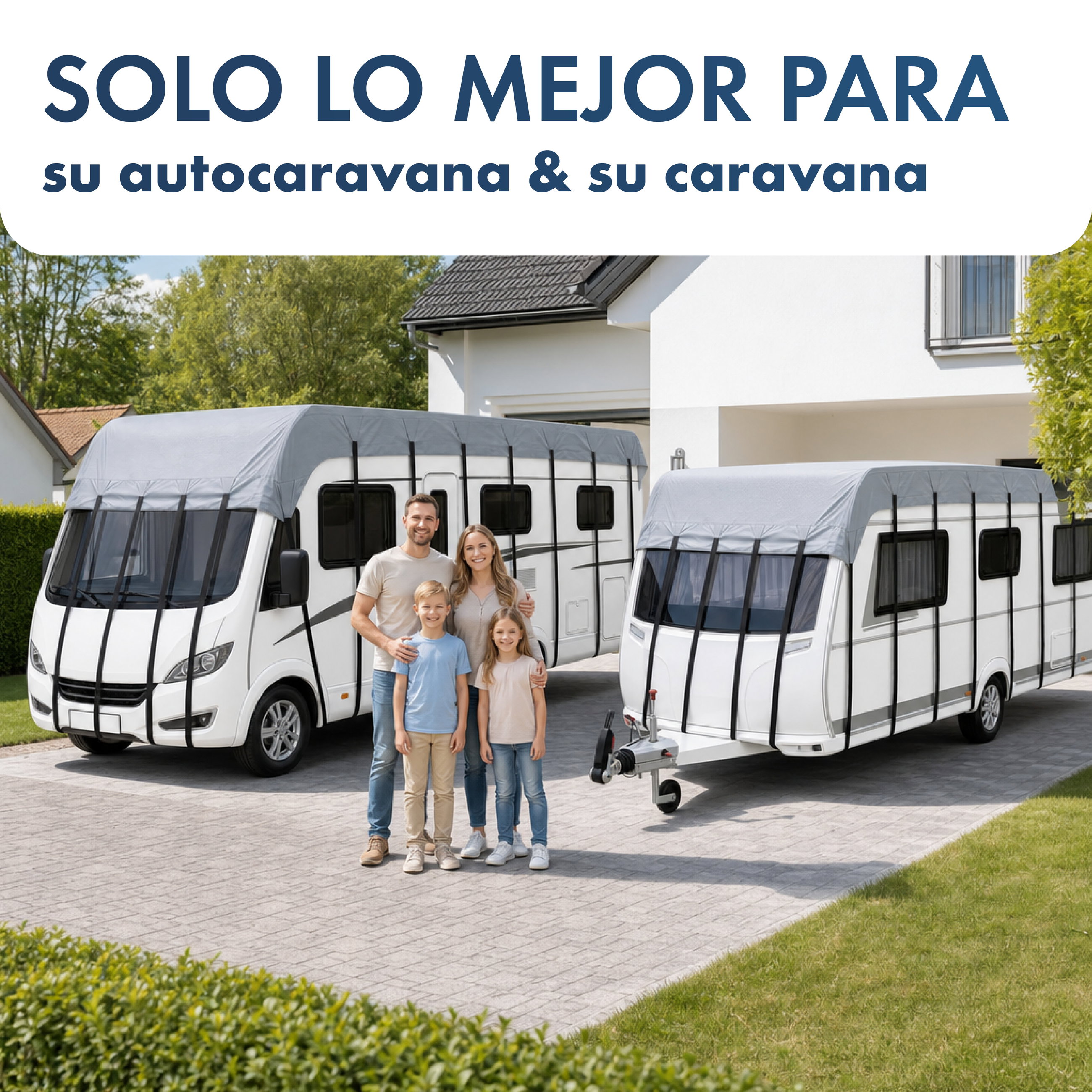 Cubierta de techo para caravana, lona protectora de techo resistente a la intemperie para caravana/autocaravana 500x300cm gris