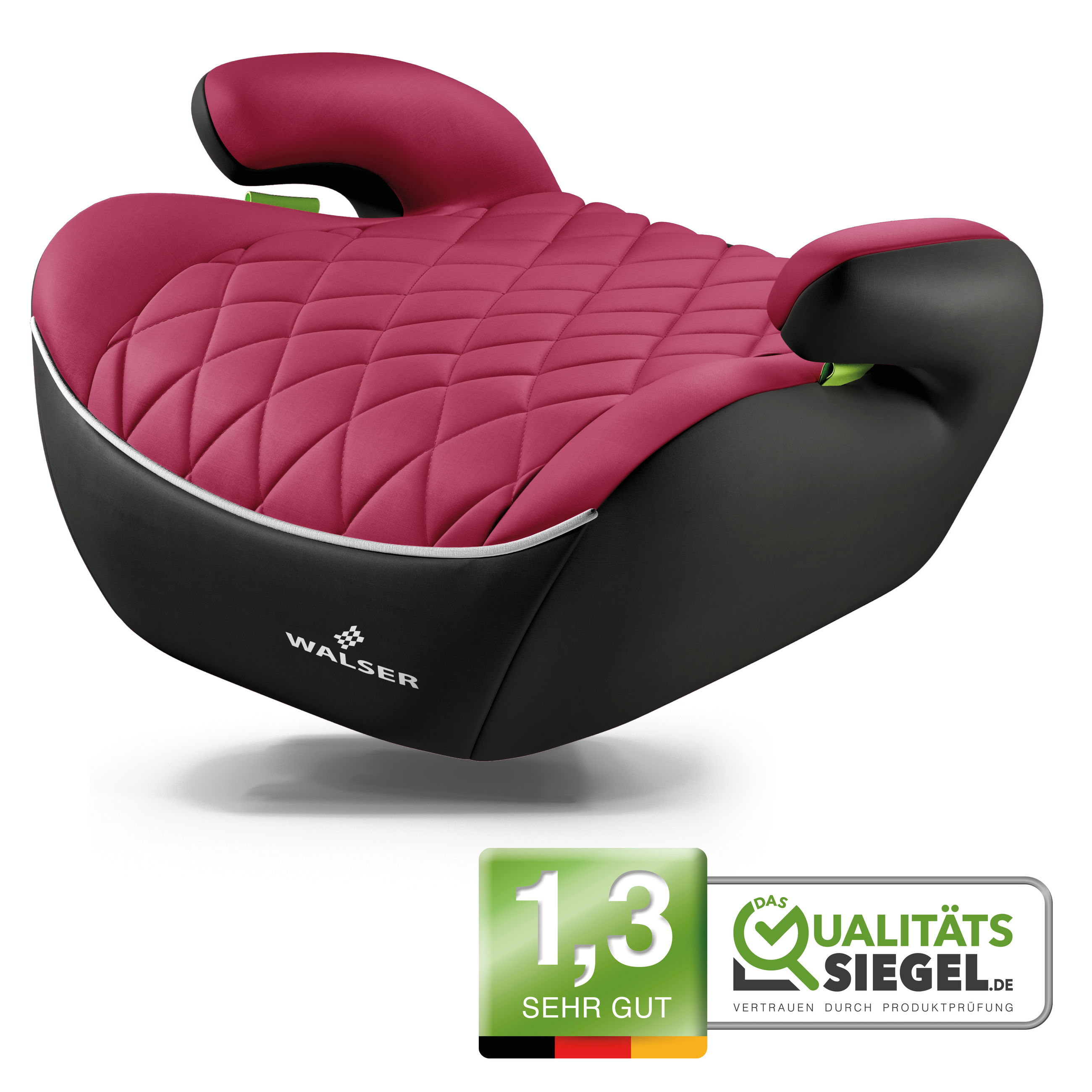 Booster Seat Andy, Premium booster seat car ECE R 129 tested, child seat black/pink Booster Seat Andy, Premium booster seat car ECE R 129 tested, child seat black/pink
