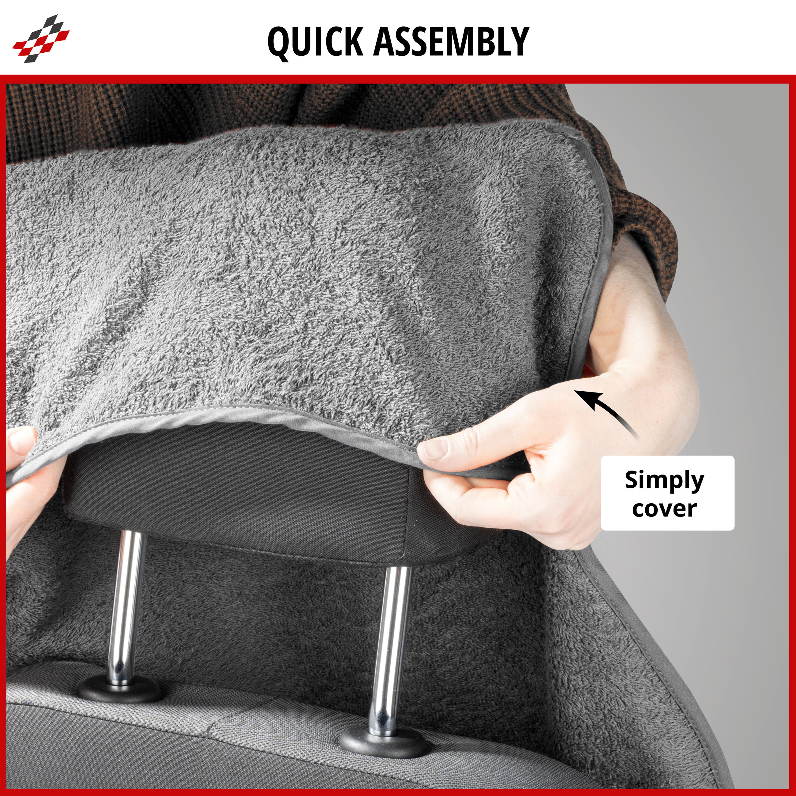 Car Seat cover Multicover grey, 1 piece