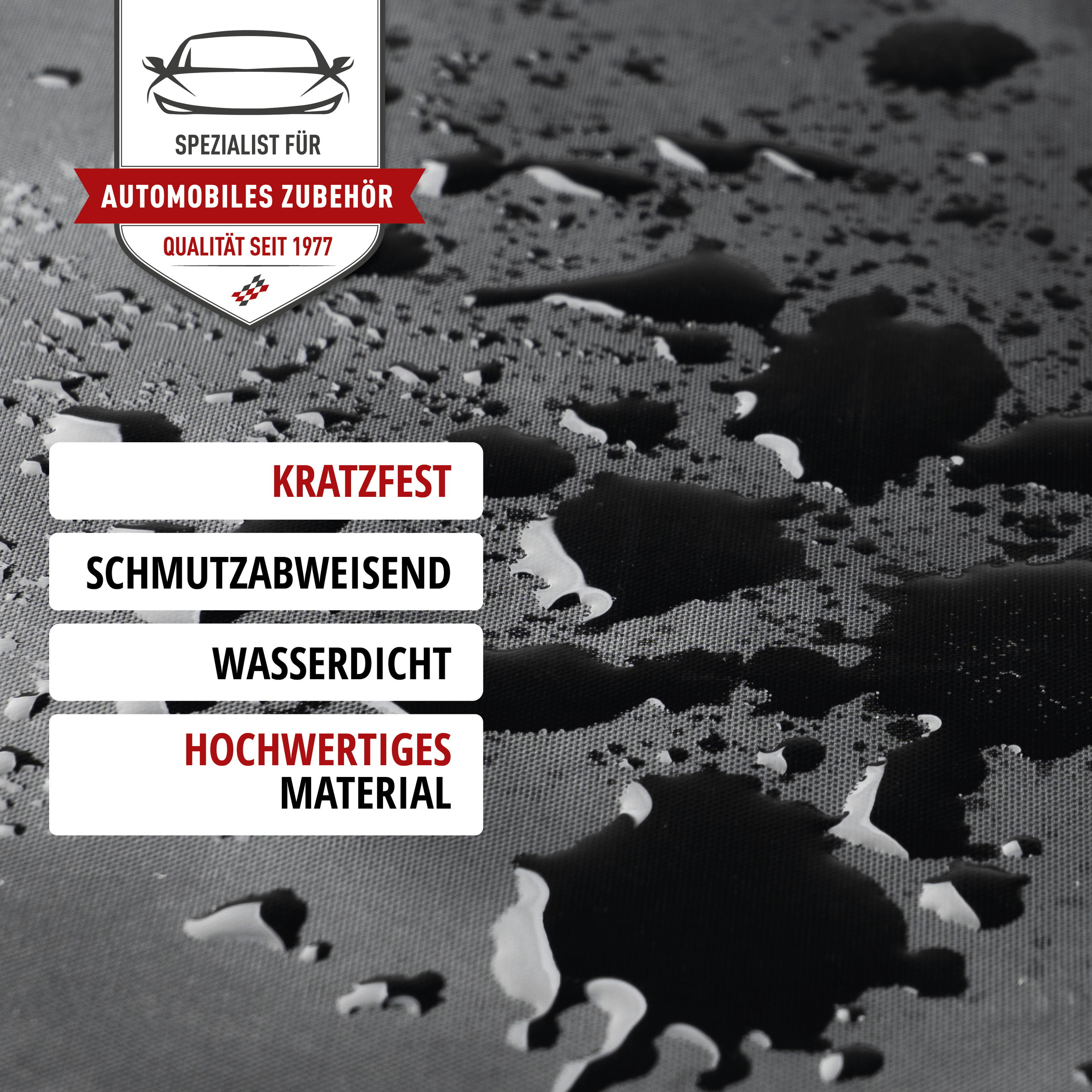 Rückenlehnenschutz Blacky, Rücksitzschoner 62x40 cm schwarz