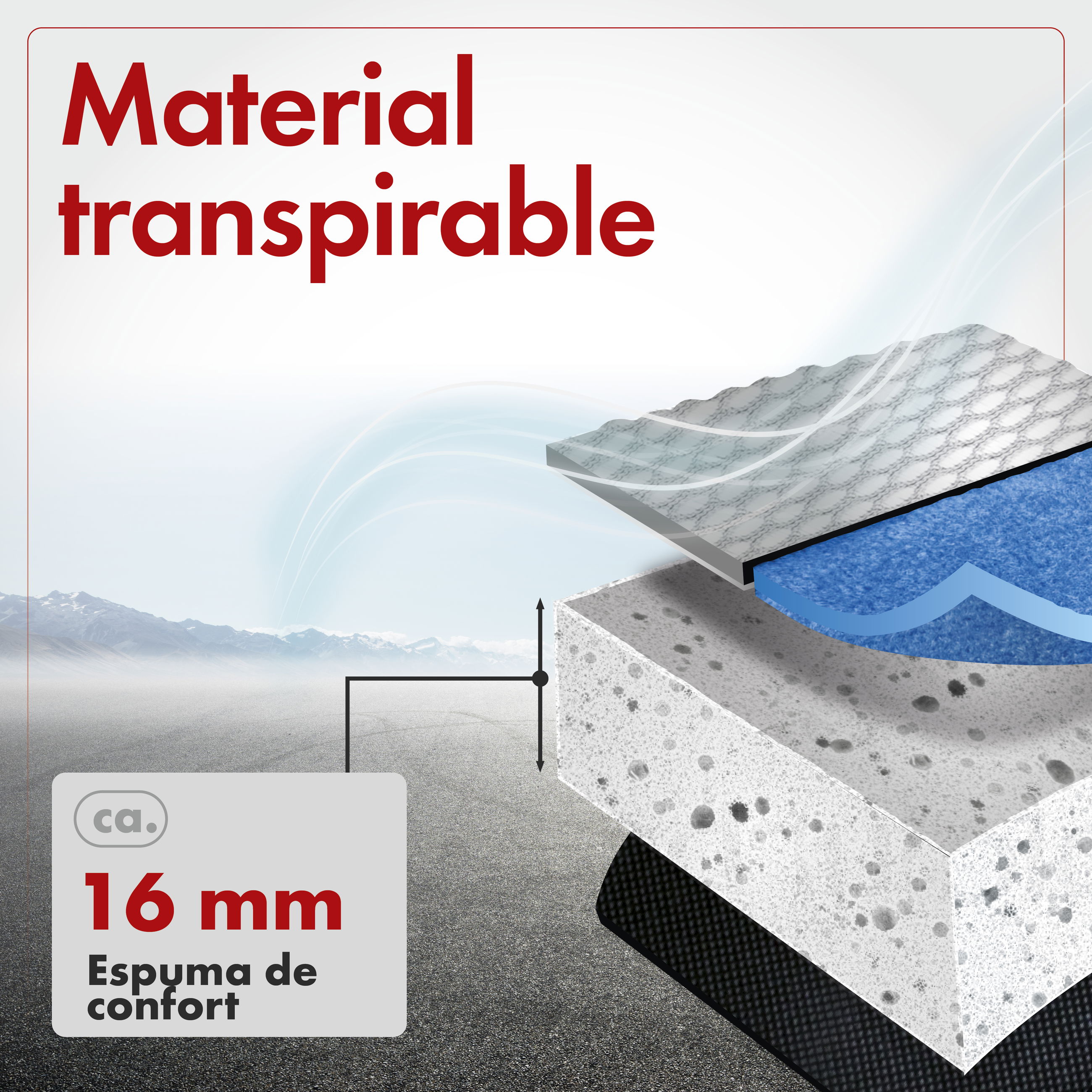 Werbung, Plakat, Material, foam, komfort, 16 mm, solide