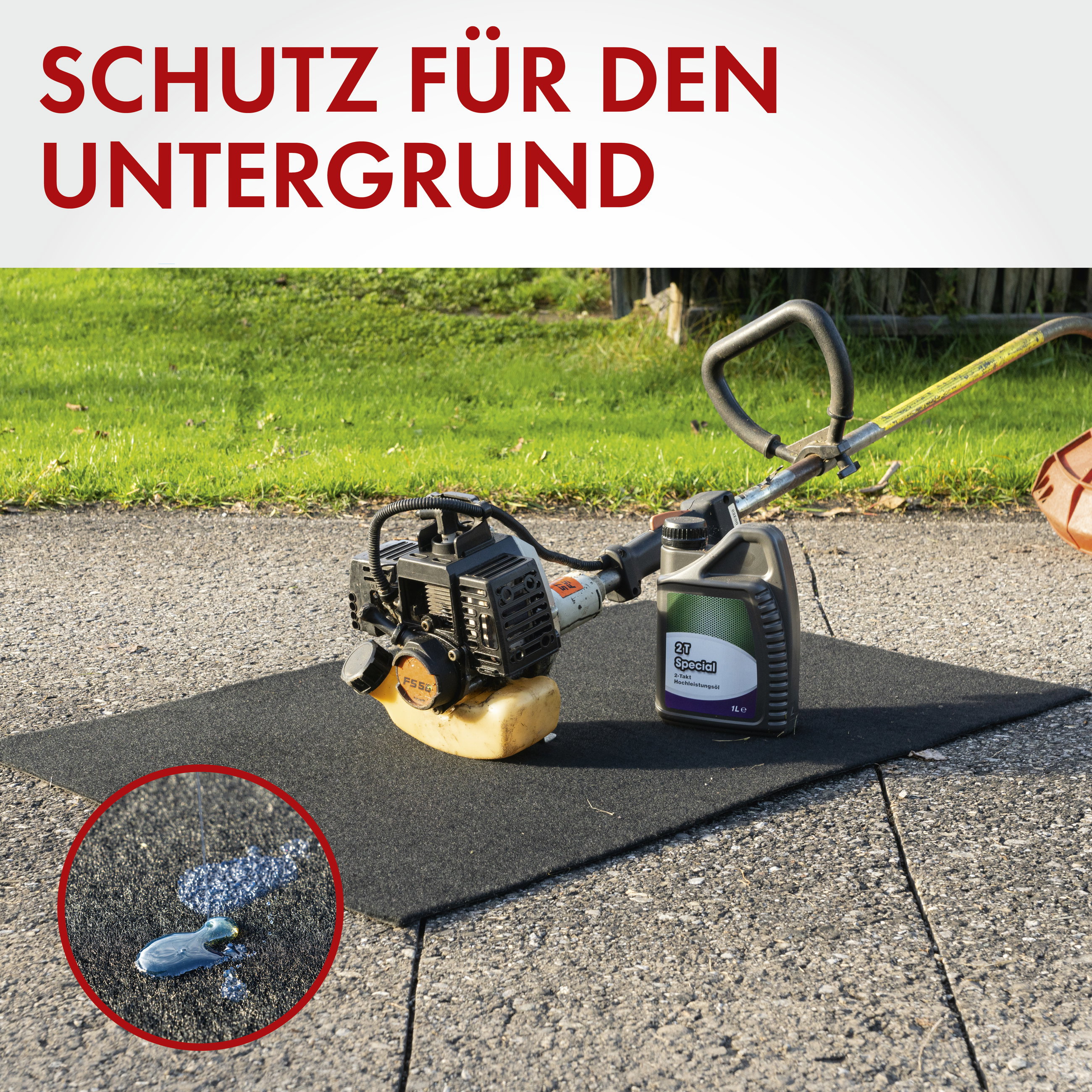 Öl-Auffangmatte Clean Max, robuste Schutzmatte 60x90 cm schwarz