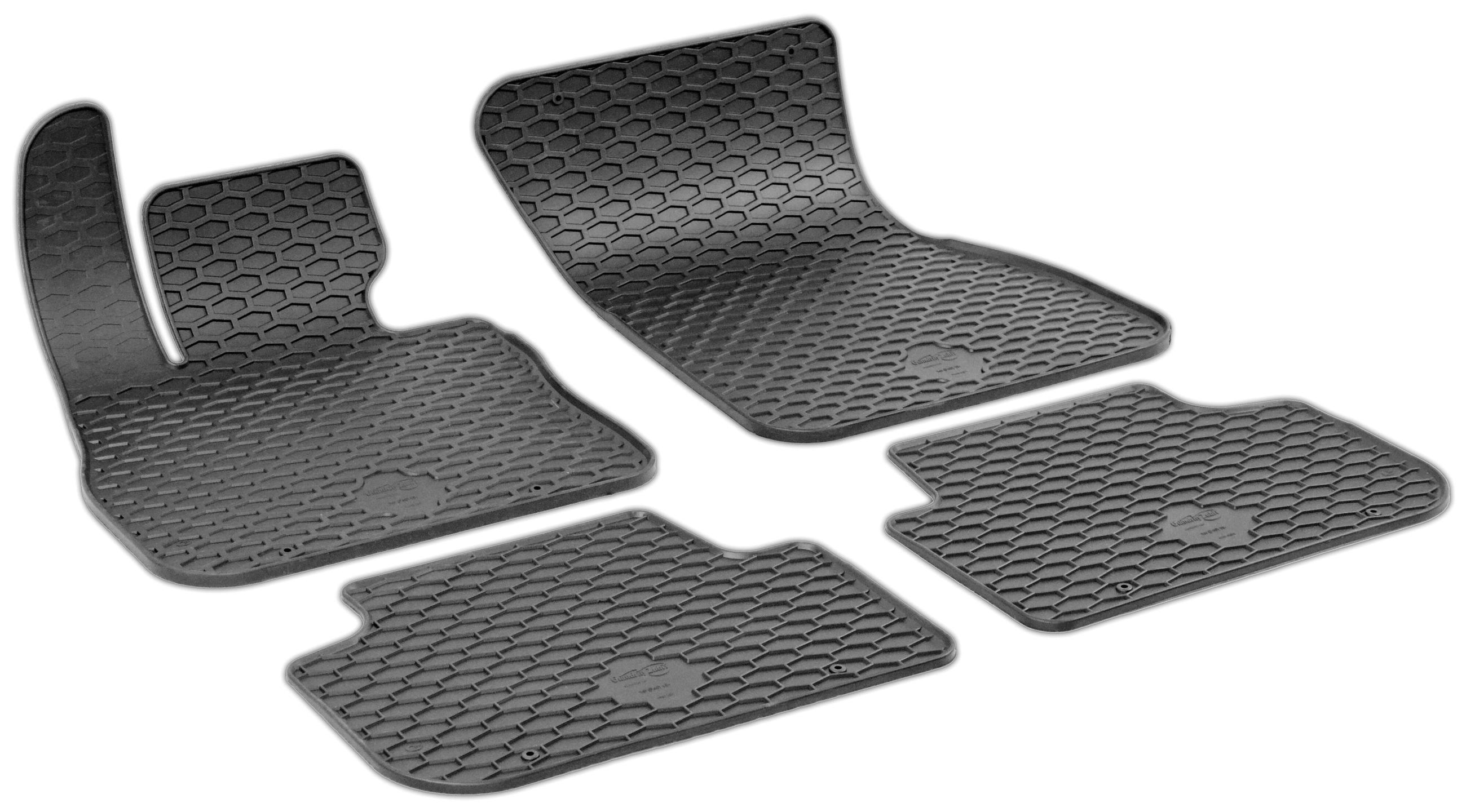 Rubberen Vloermatten Voor Citroën Spacetourer, Peugeot Traveller, Toyota Proace Verso, Etc. - 2-delige Set Voor 3e Zitrij, G-profiel, Incl. Montageclips