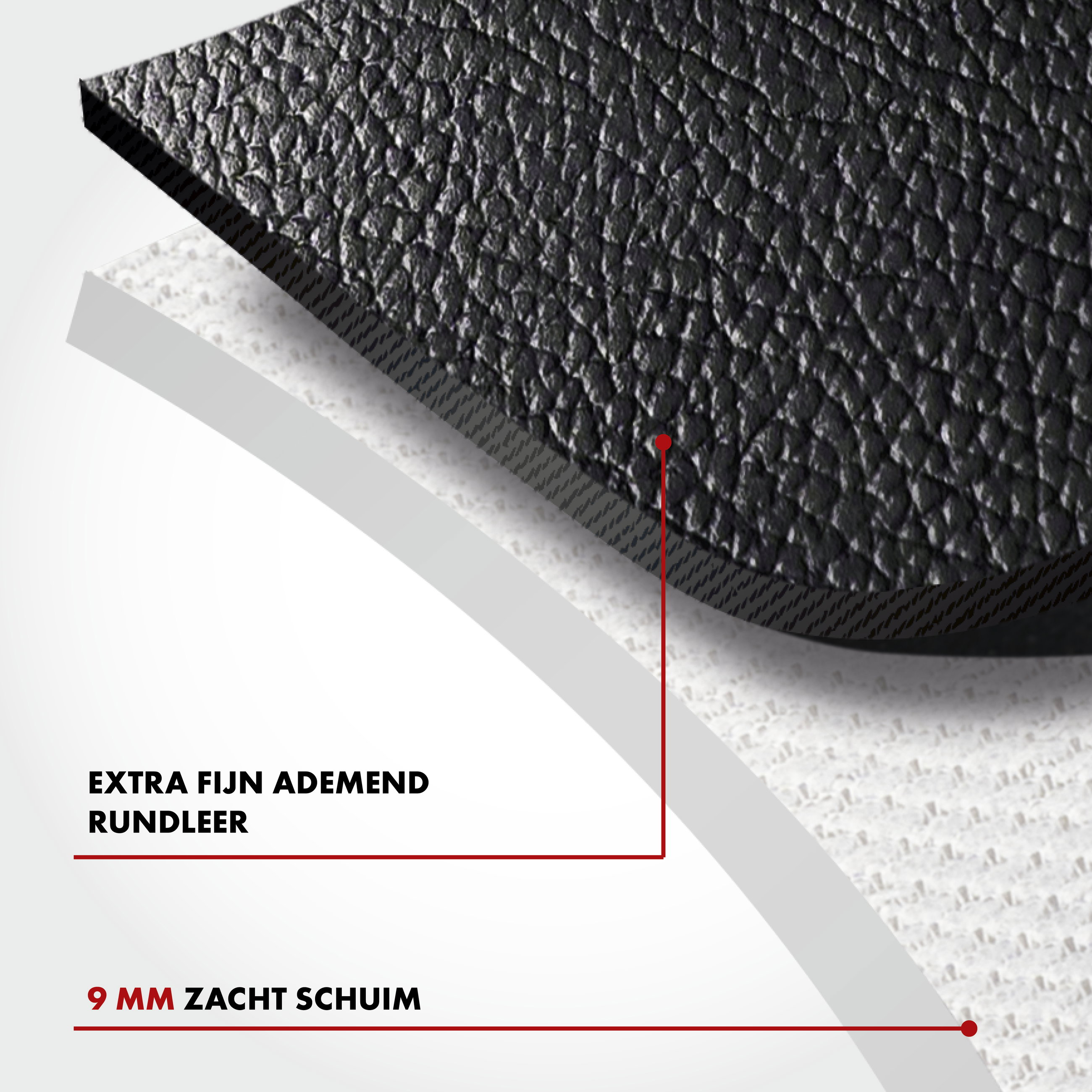 Auto stoelbeschermer Ranger, Leer Stoelbekleding, Autostoelbeschermer zwart, 1 stuk