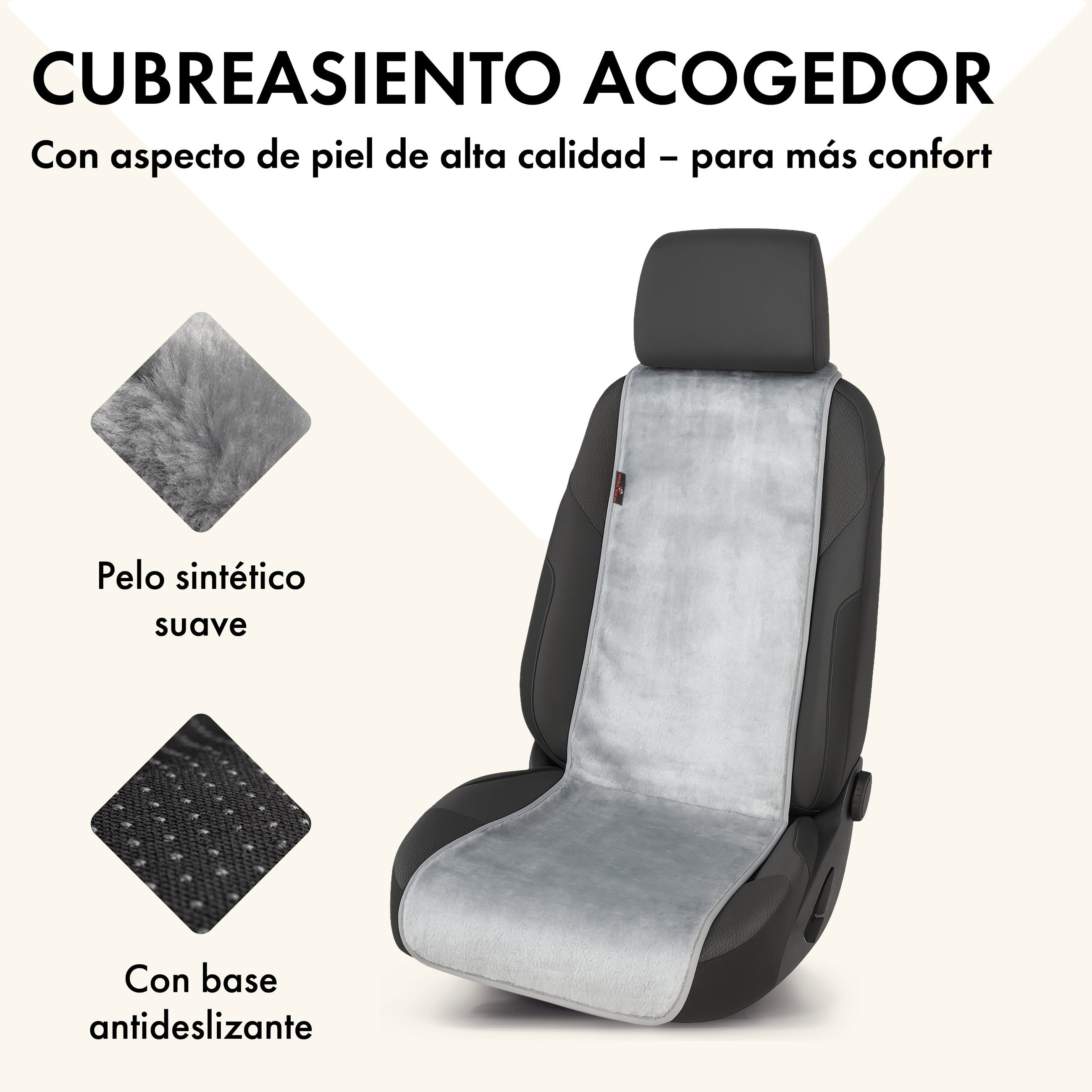 Kissen, Dekoration für Zuhause, Stuhl, Mobiliar, Kissenbezug, Sitzbezug, Autositz, Synthetisches Fell, Rutschfeste Base