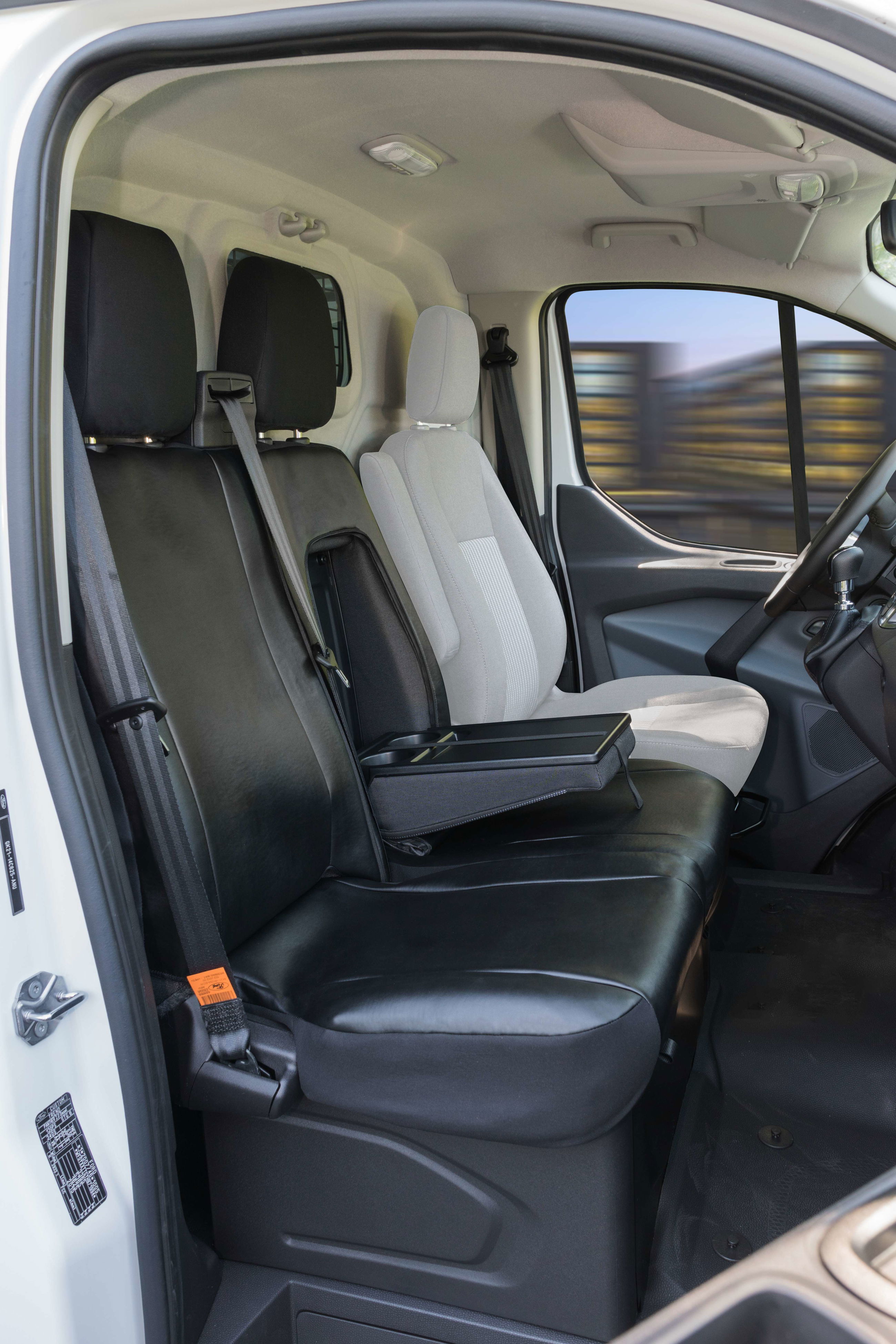 Lux-Ride Tailored Seat Covers For Ford Transit Custom 2015-2023 - Faux Leather & Jacquard (Full Set)