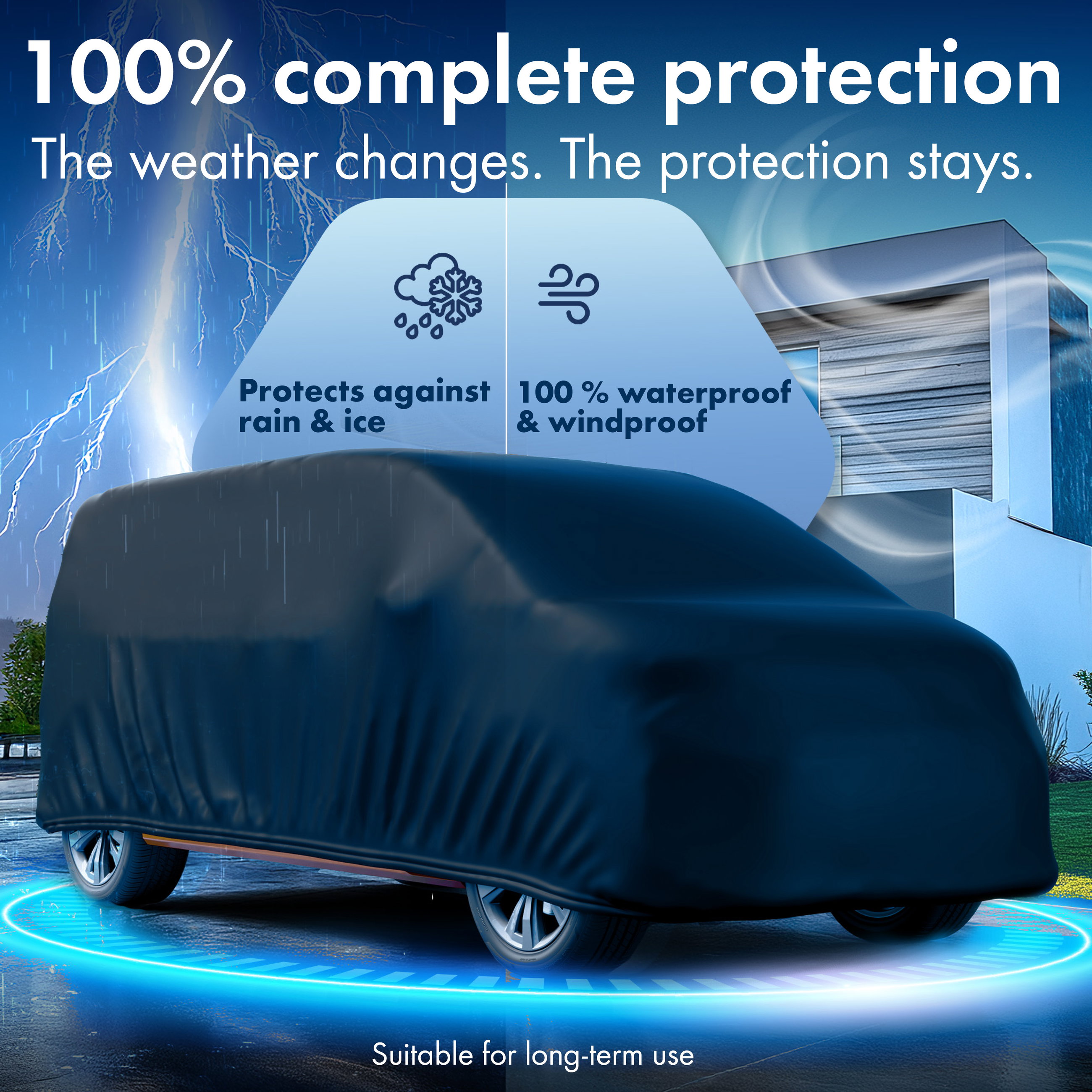 Car cover All Weather, bus car cover size 11 black