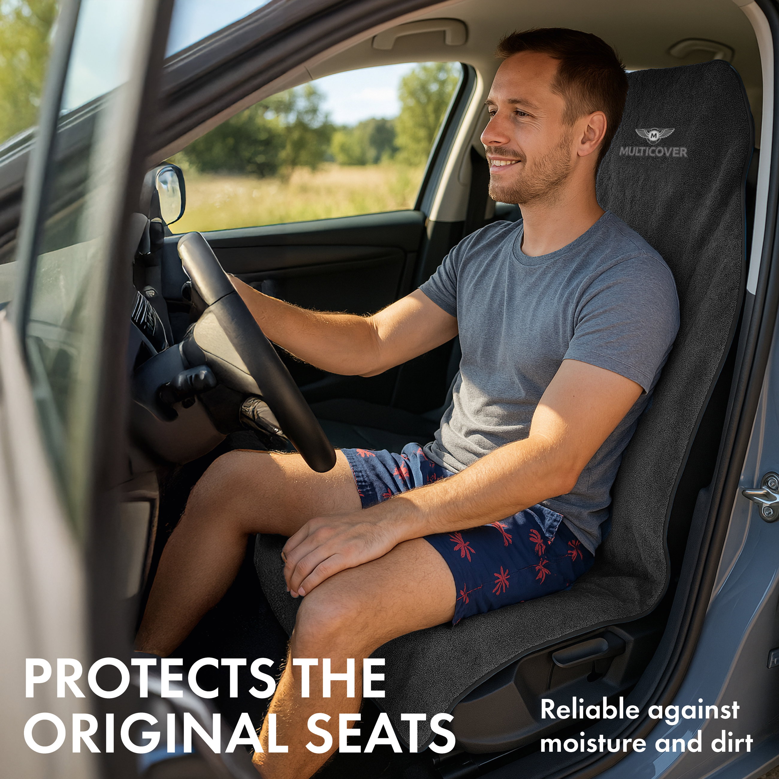 Car Seat cover Multicover black, 1 piece