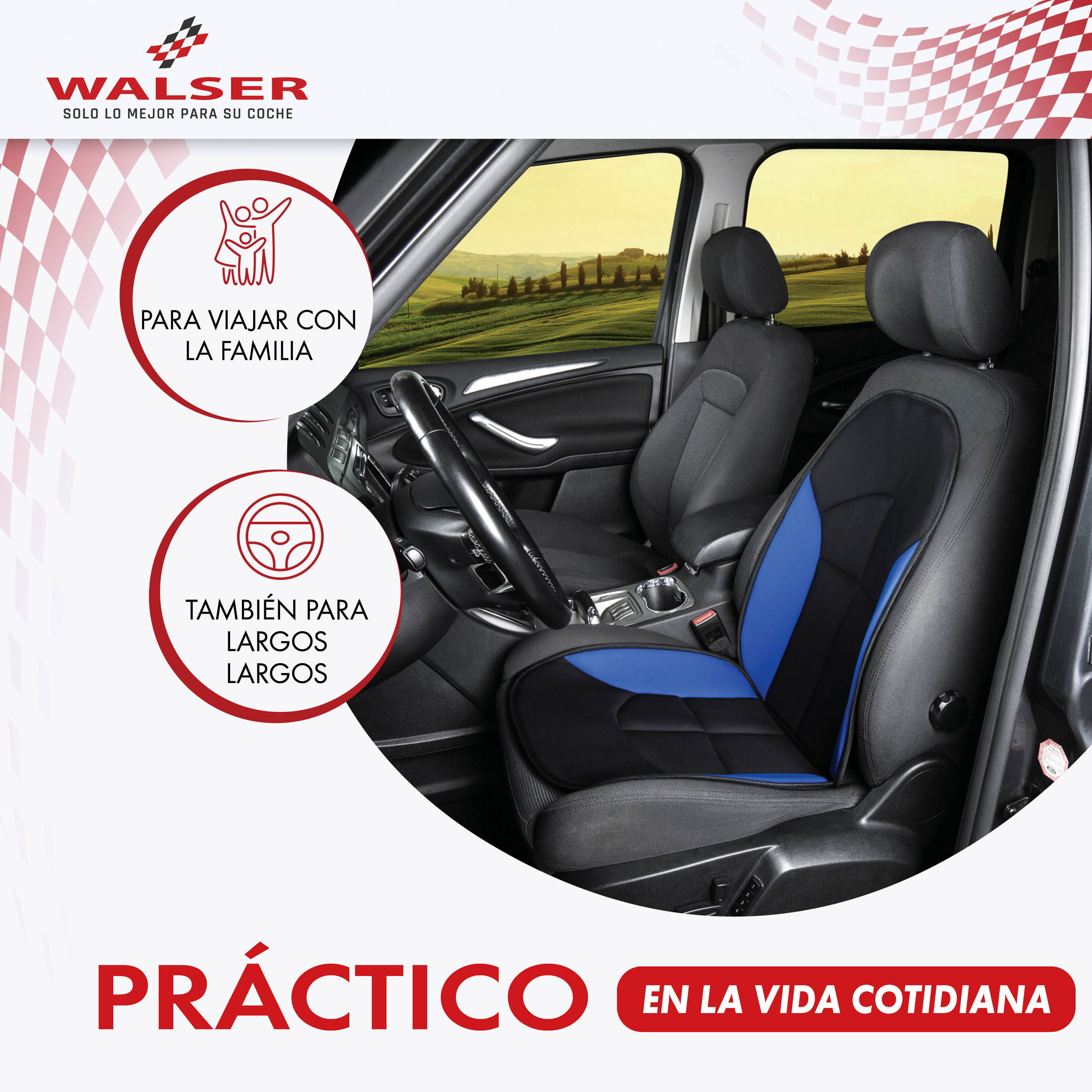 Kissen, Dekoration für Zuhause, Stuhl, Mobiliar, auto-Innenraum, Vorder seats, blaue Sitzverkleidung, schwarze Polsterung, Lenkrad