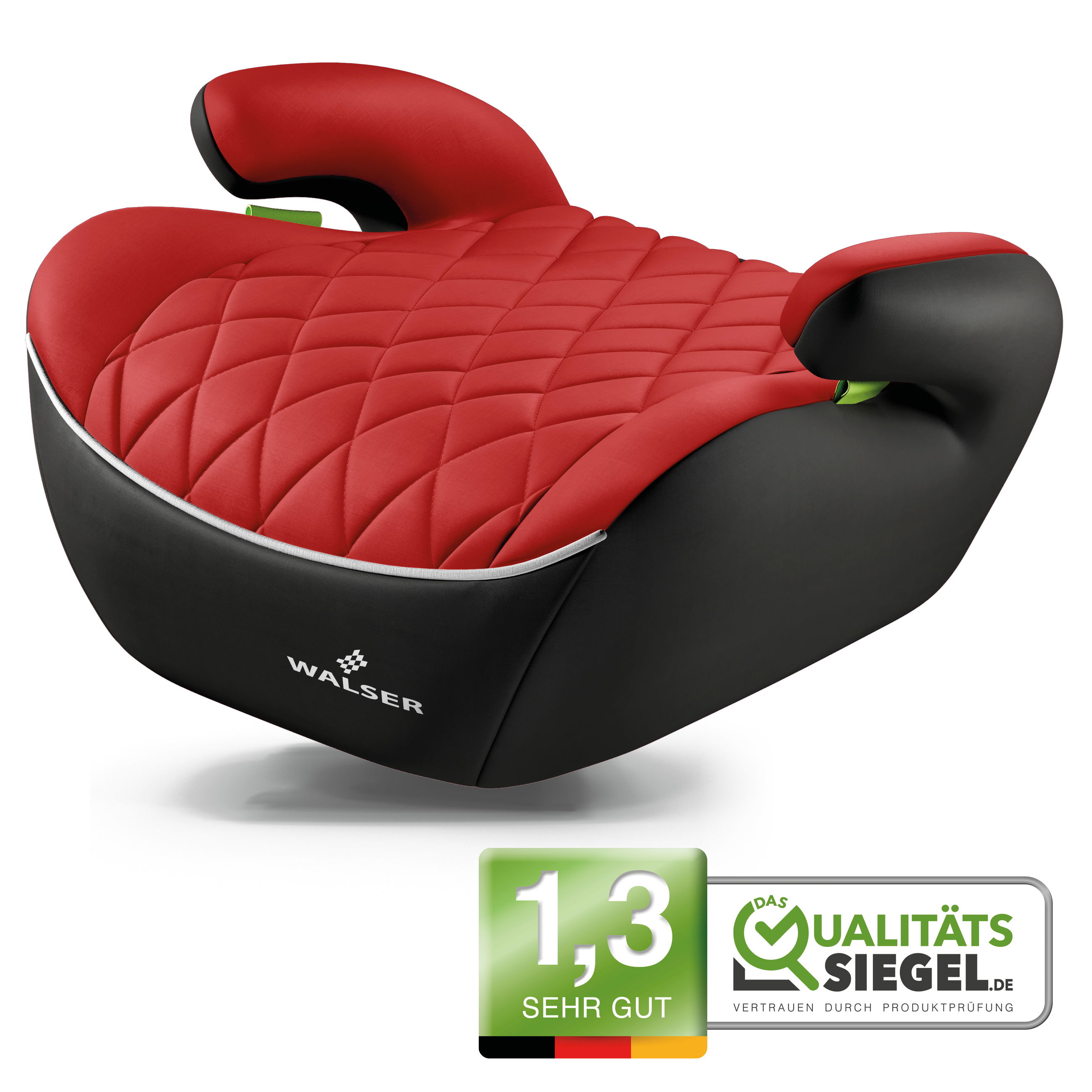 Booster Seat Andy, Premium booster seat car ECE R 129 tested, child seat black/red Booster Seat Andy, Premium booster seat car ECE R 129 tested, child seat black/red