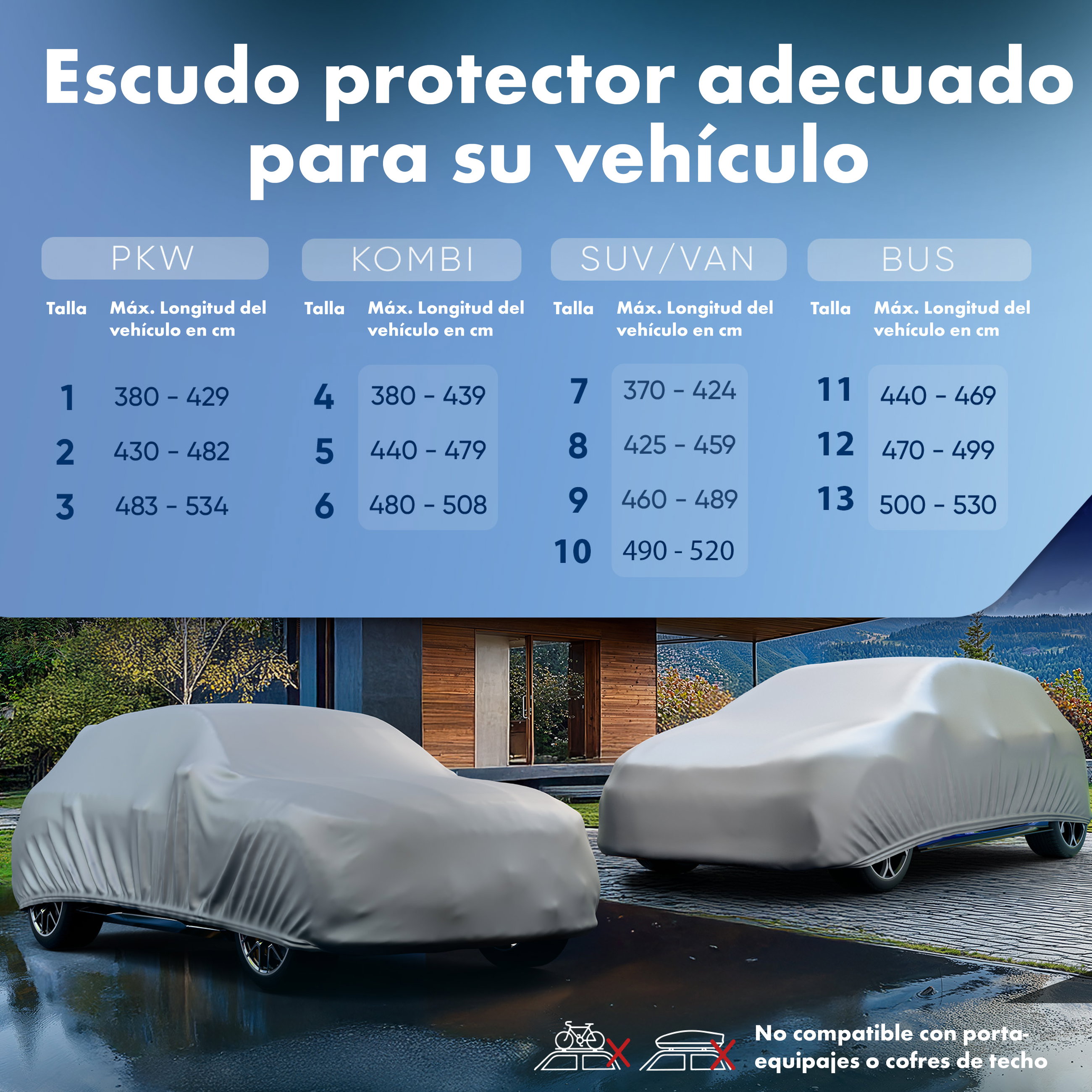 Cubierta protectora de coche All Weather, funda de coche funda integral talla 1 coche, funda para coche plateado