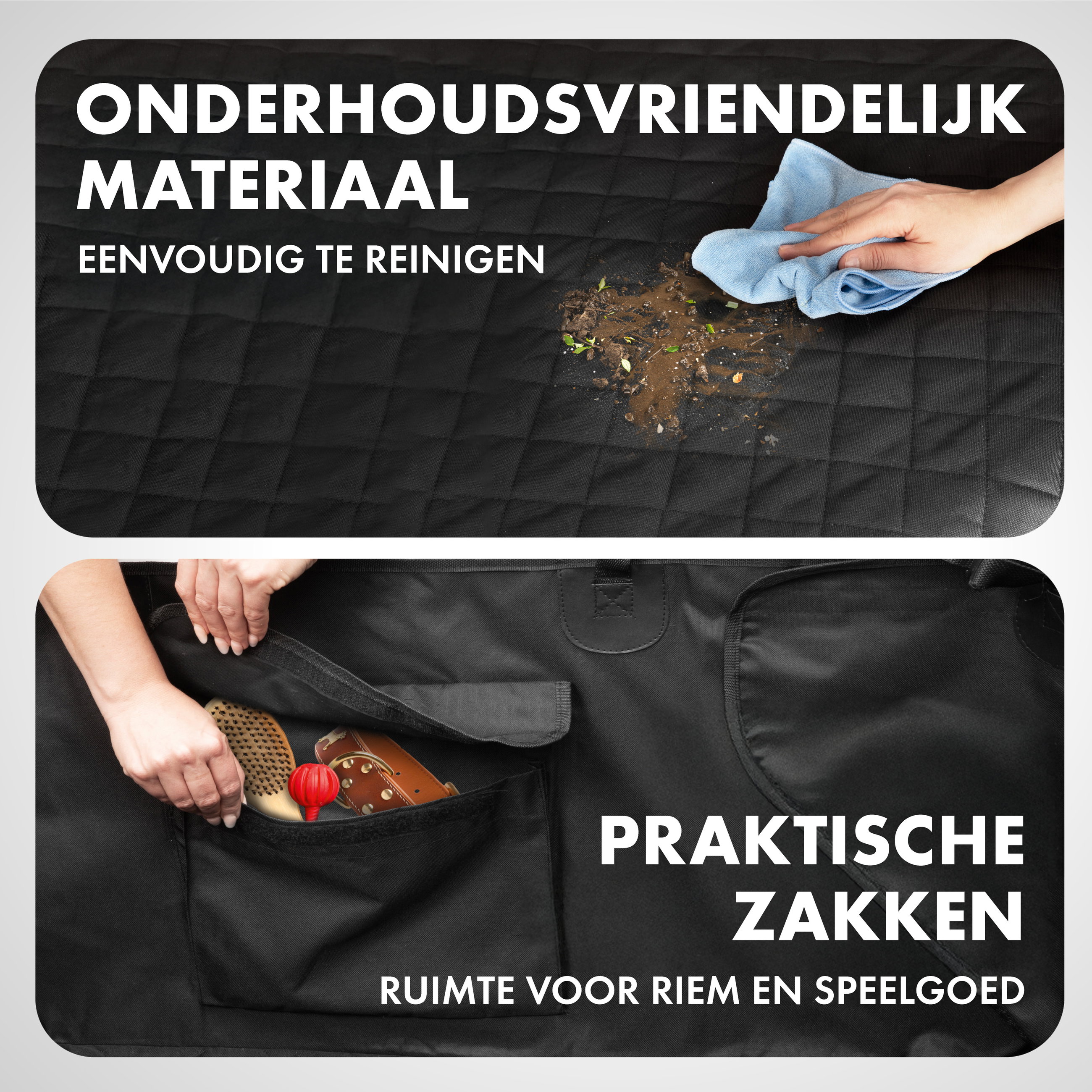 Kofferbakbeschermhoes Bello, kofferbakmat met zijbescherming, universele kofferbakbescherming, hondenbescherming voor de auto, waterafstotende kofferbakmat 13626