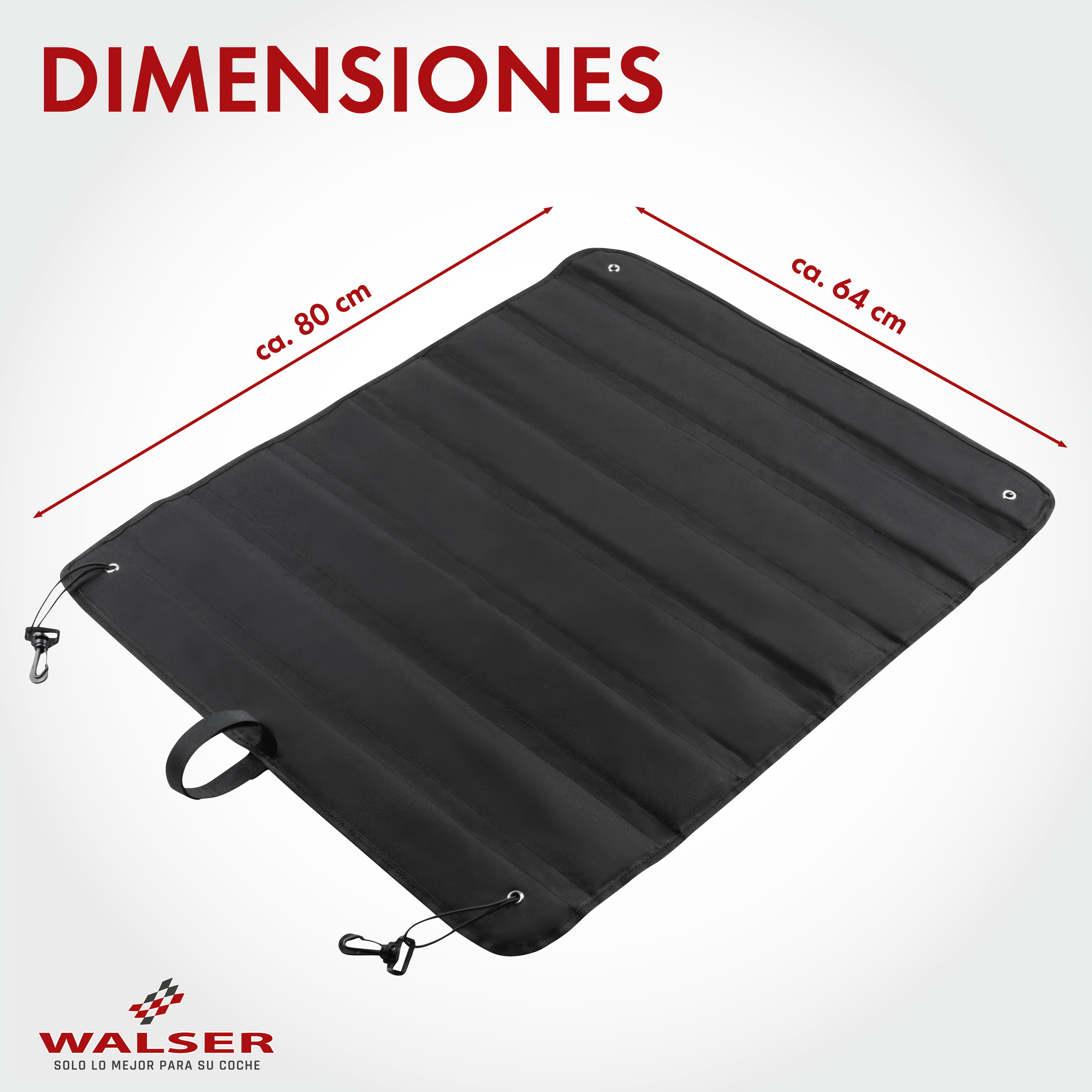 Protector de borde de carga maletero, protector de parachoques, protector antiarañazos para perros negro