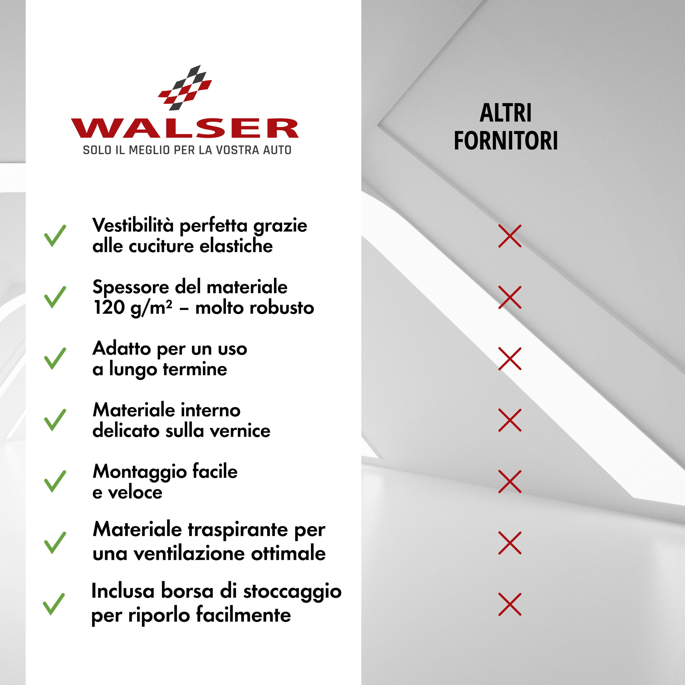 Telo Copriauto da interno Indoor Stretch, Copertura protettiva per uso interno Misura 1 Auto nero