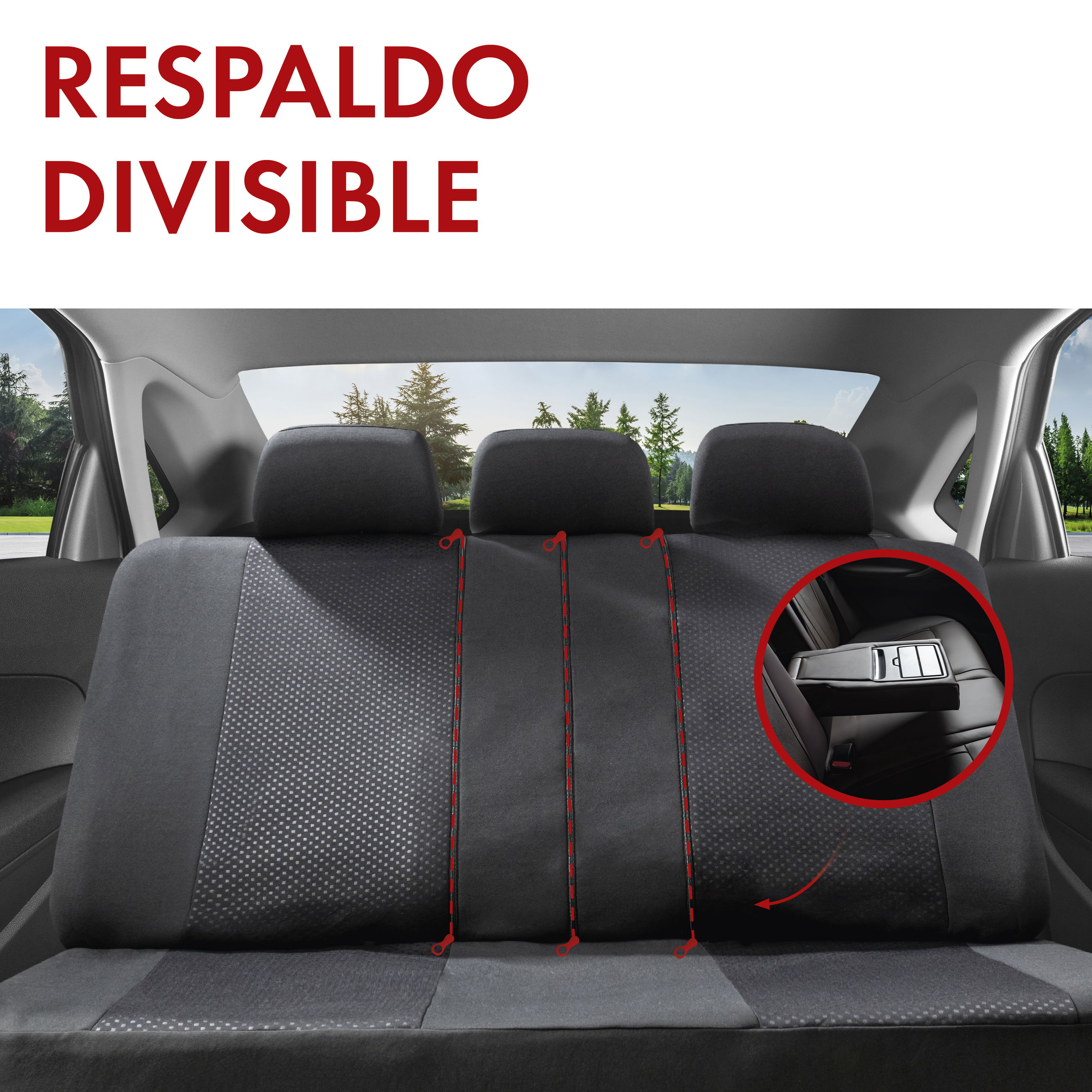 Funda de asiento ZIPP-IT Dundee, fundas protectoras de coche para 2 asientos delanteros con sistema de cremallera negro/azul