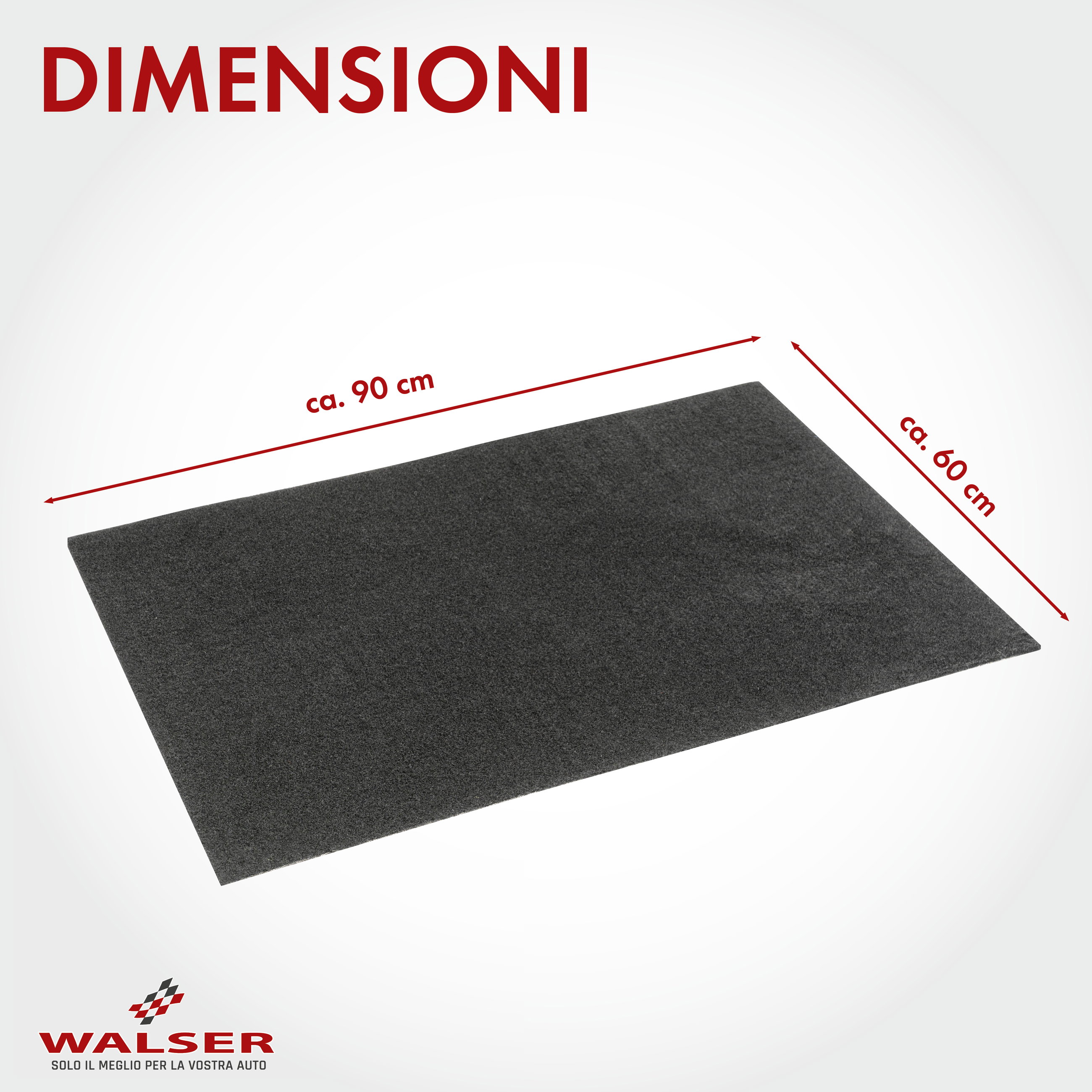 Tappetino per la raccolta dell'olio Clean Max 60x90 cm nero
