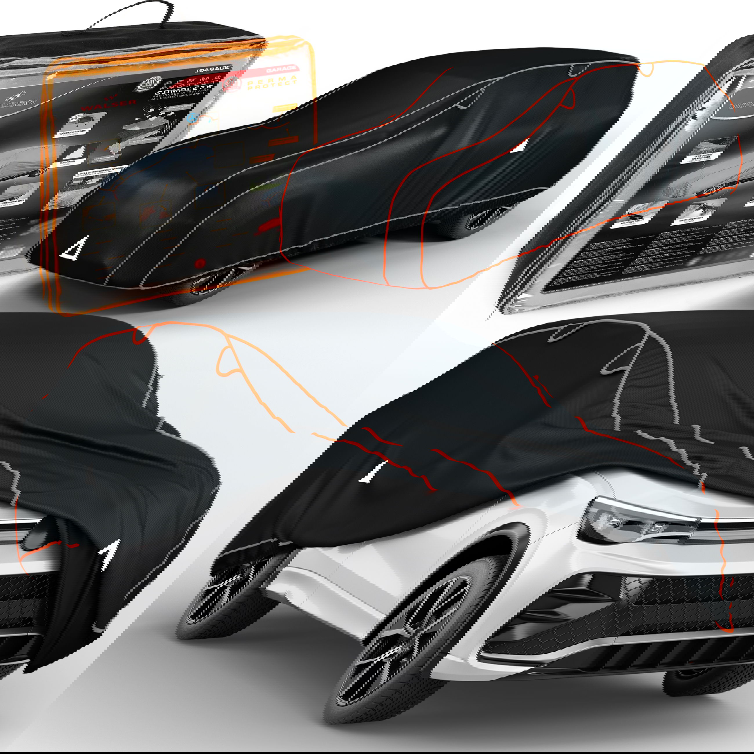 Bâche de protection contre la grêle Perma Protect Complete, bâche antigrêle pour SUV/VAN Taille 9 noir Bâche de protection contre la grêle Perma Protect Complete, bâche antigrêle pour SUV/VAN Taille 9 noir