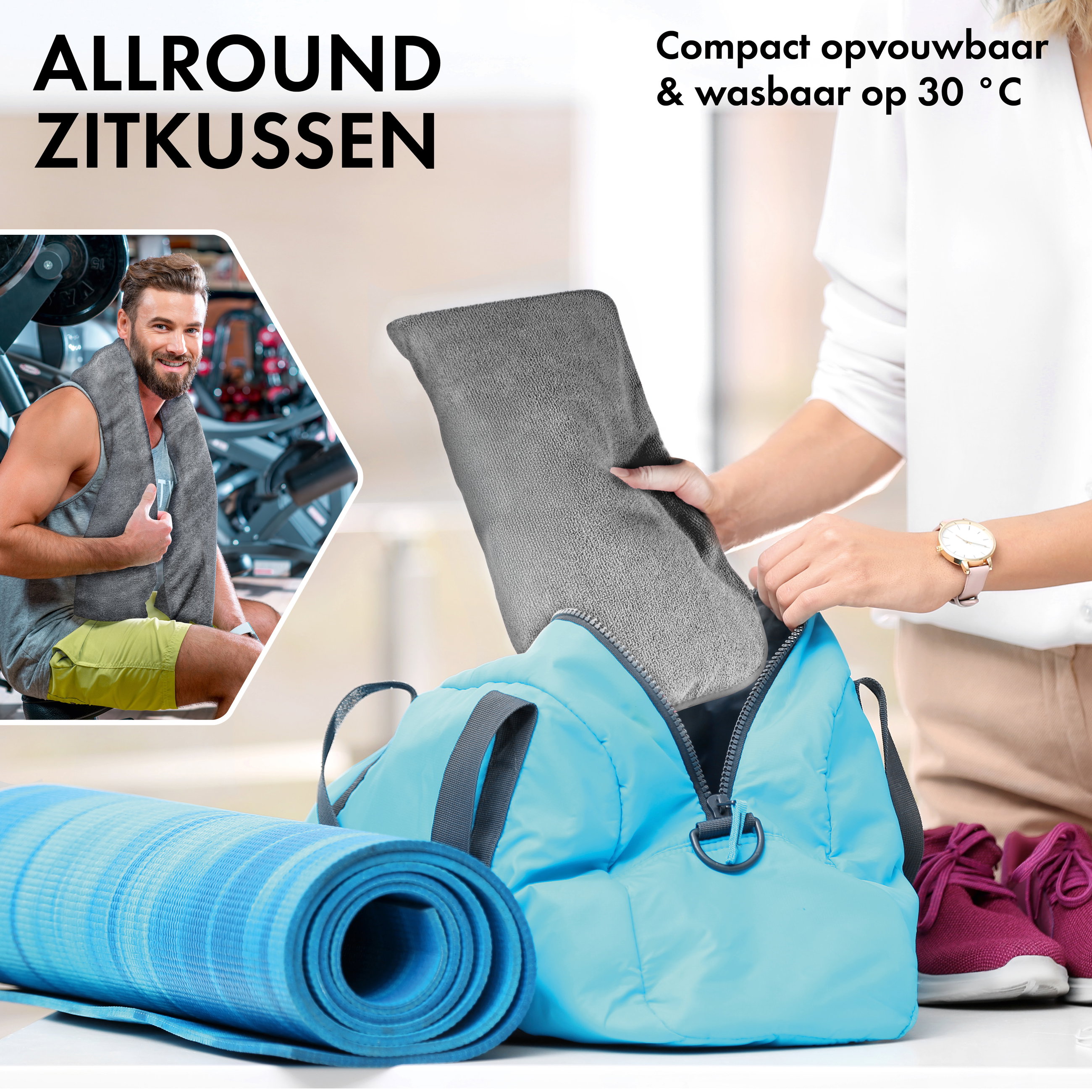 Auto stoelhoes van badstof, autostoelbeschermer wasbaar grijs, 2 stuks