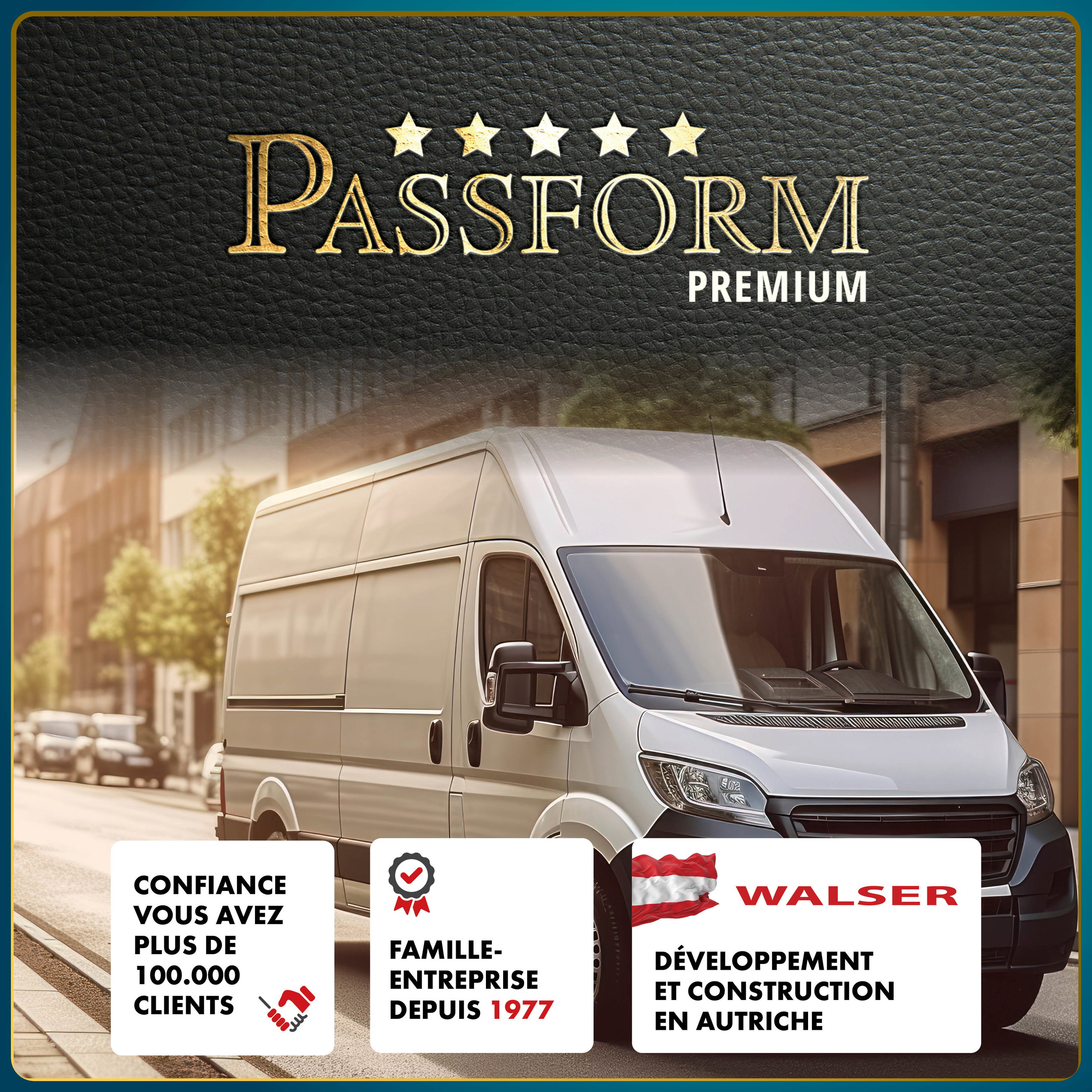 Premium Housse de siège pour Ford Transit 2006-12/2014, 2 housses de siège avant simples