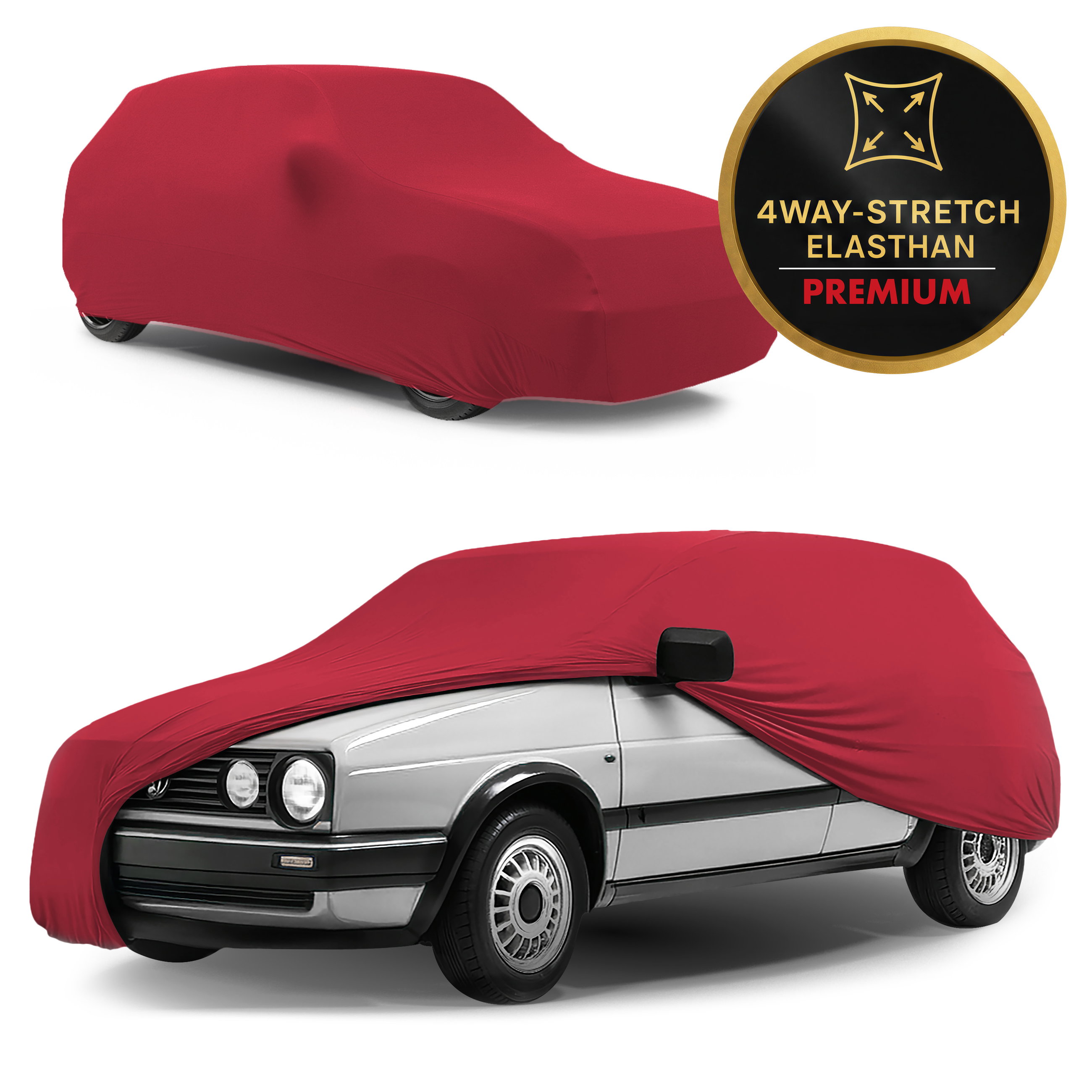 Autoplane Indoor Stretch Plus, PKW-Abdeckplane Größe 1 PKW rot, Walser Onlineshop
