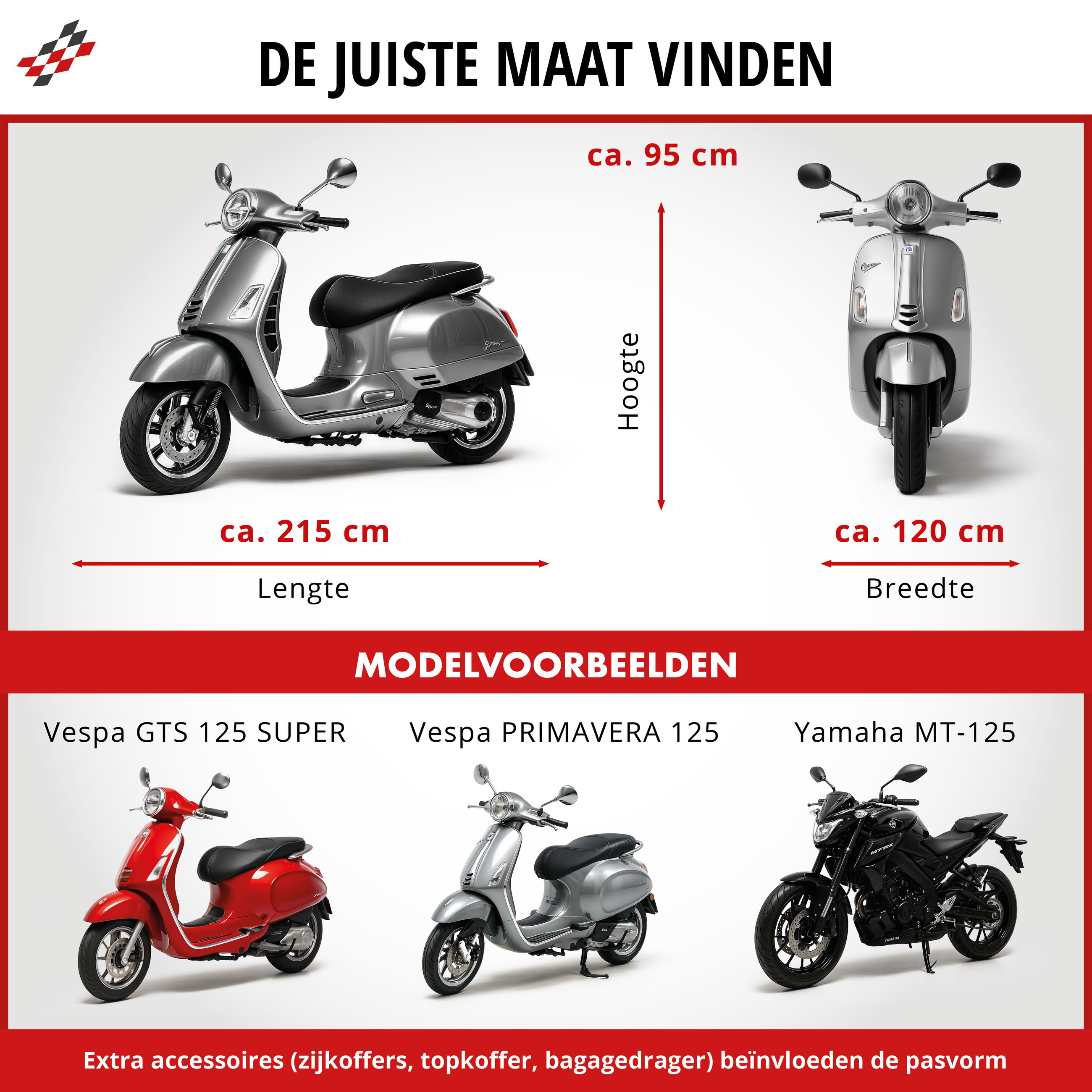 Motorzeil Indoor Stretch M, motorzeil ademend, motorgarage voor binnen - 215x95x120 cm zwart