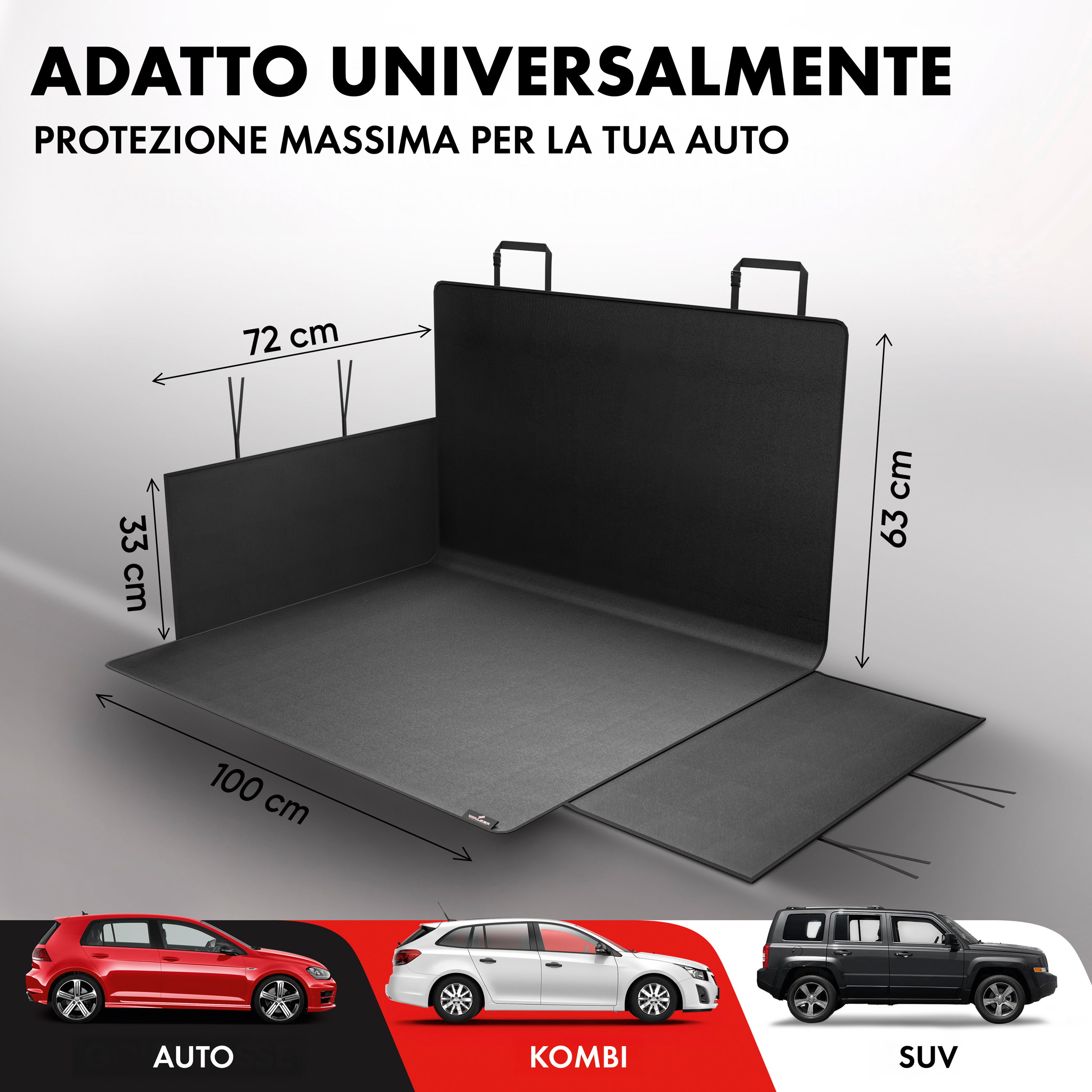 Copristivali Leo 100x155 cm nero