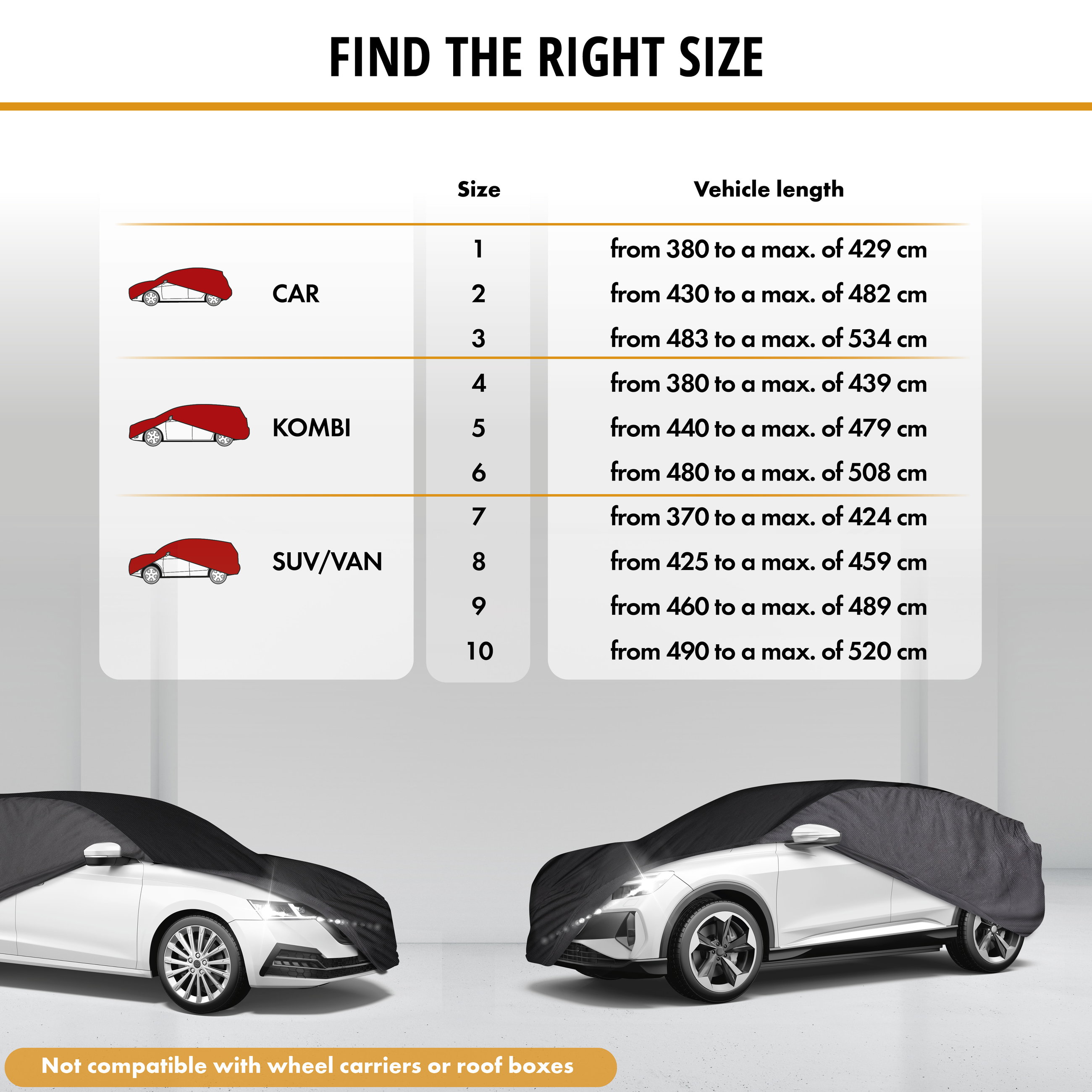 Car cover Indoor Eco size 2 car black