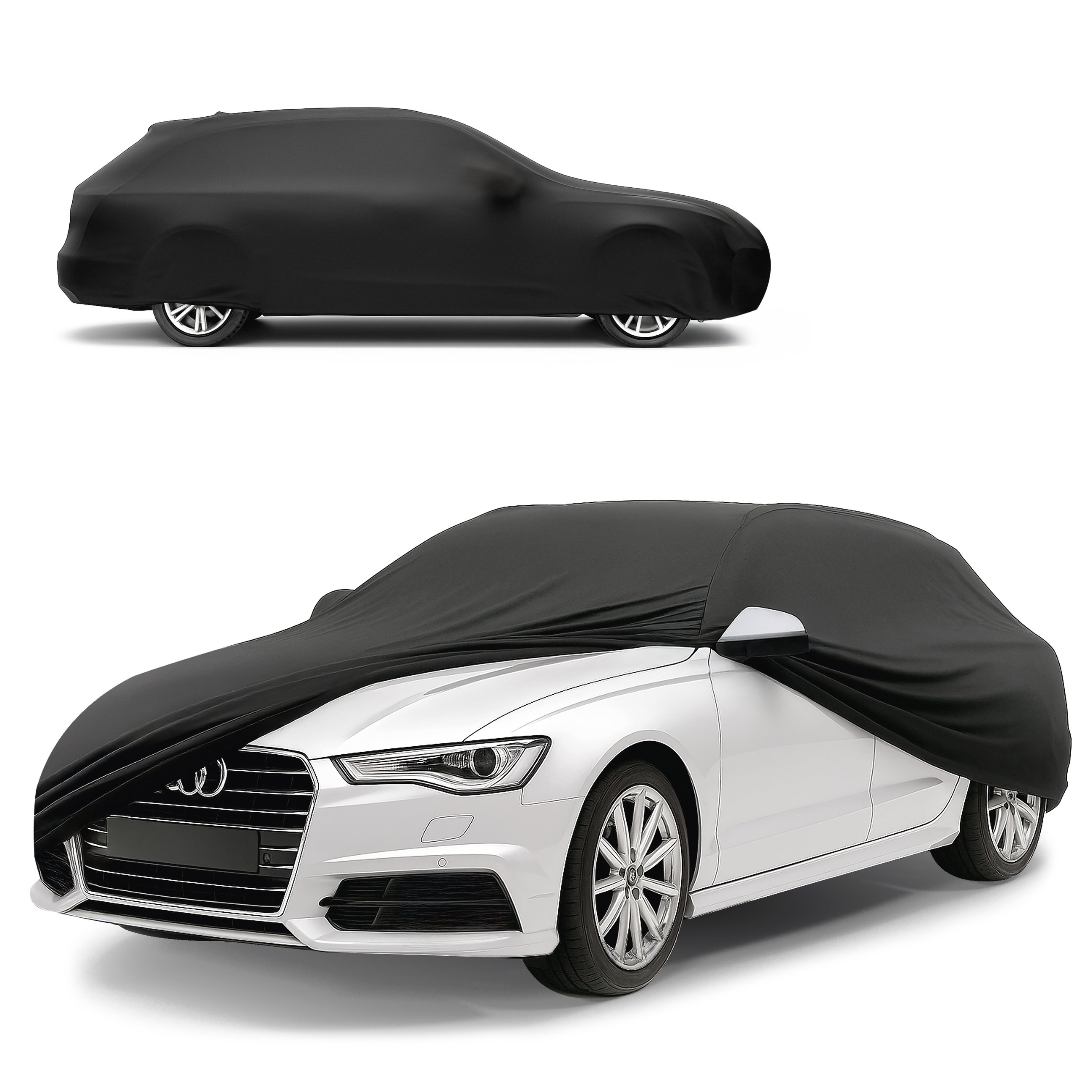 Housse de voiture Indoor Stretch, bâche complet pour l'interieur taille 6 Break noir, Walser Onlineshop