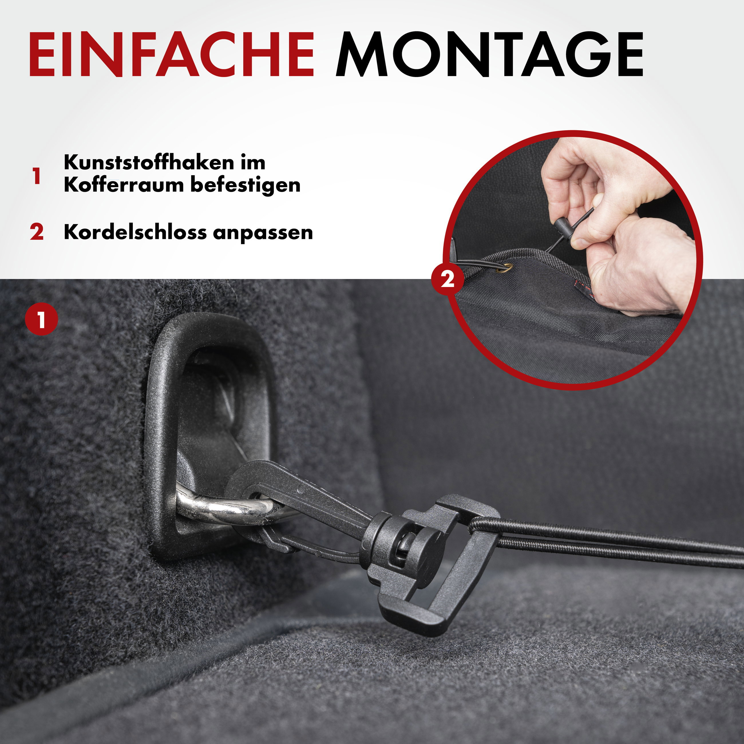 Kofferraum-Ladekantenschutz, Auto-Stoßstangenschutz, Hunde-Kratzschutz schwarz