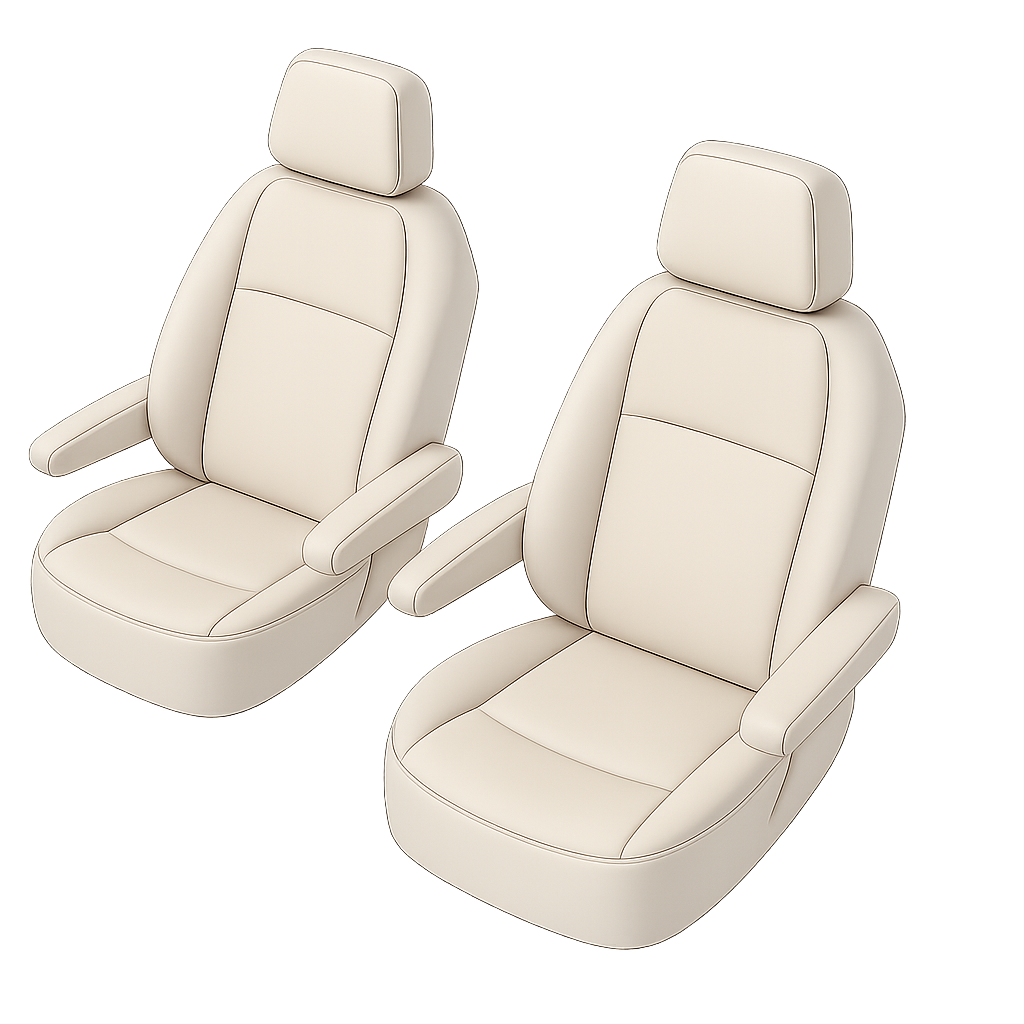 Passform Premium Sitzbezug für VW T6 2015-Heute, 2 Einzelsitzbezüge vorne
