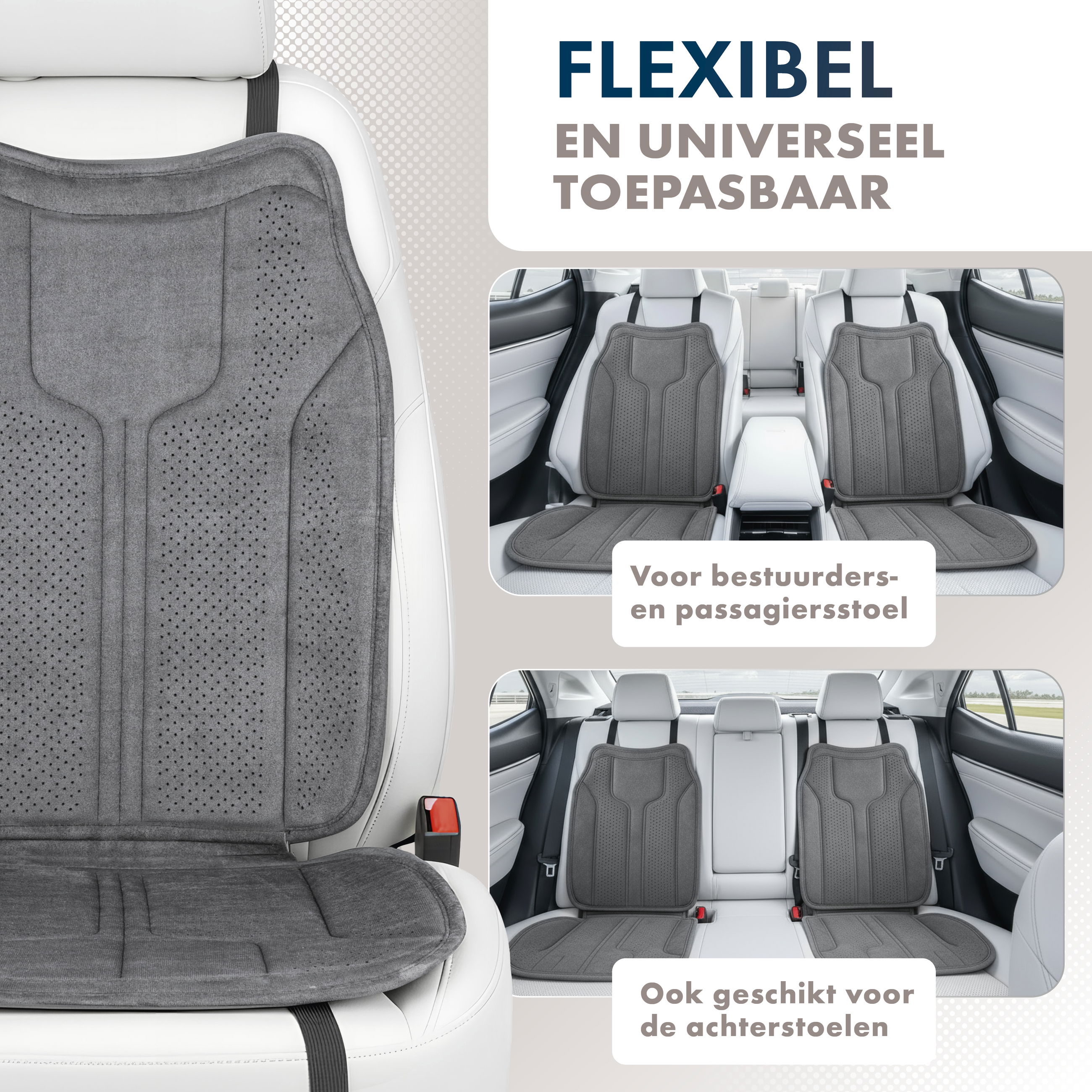 Kissen, Dekoration für Zuhause, Stuhl, Mobiliar, autostoelbekleding, antislip, grijs, stoelbescherming, auto-interieur