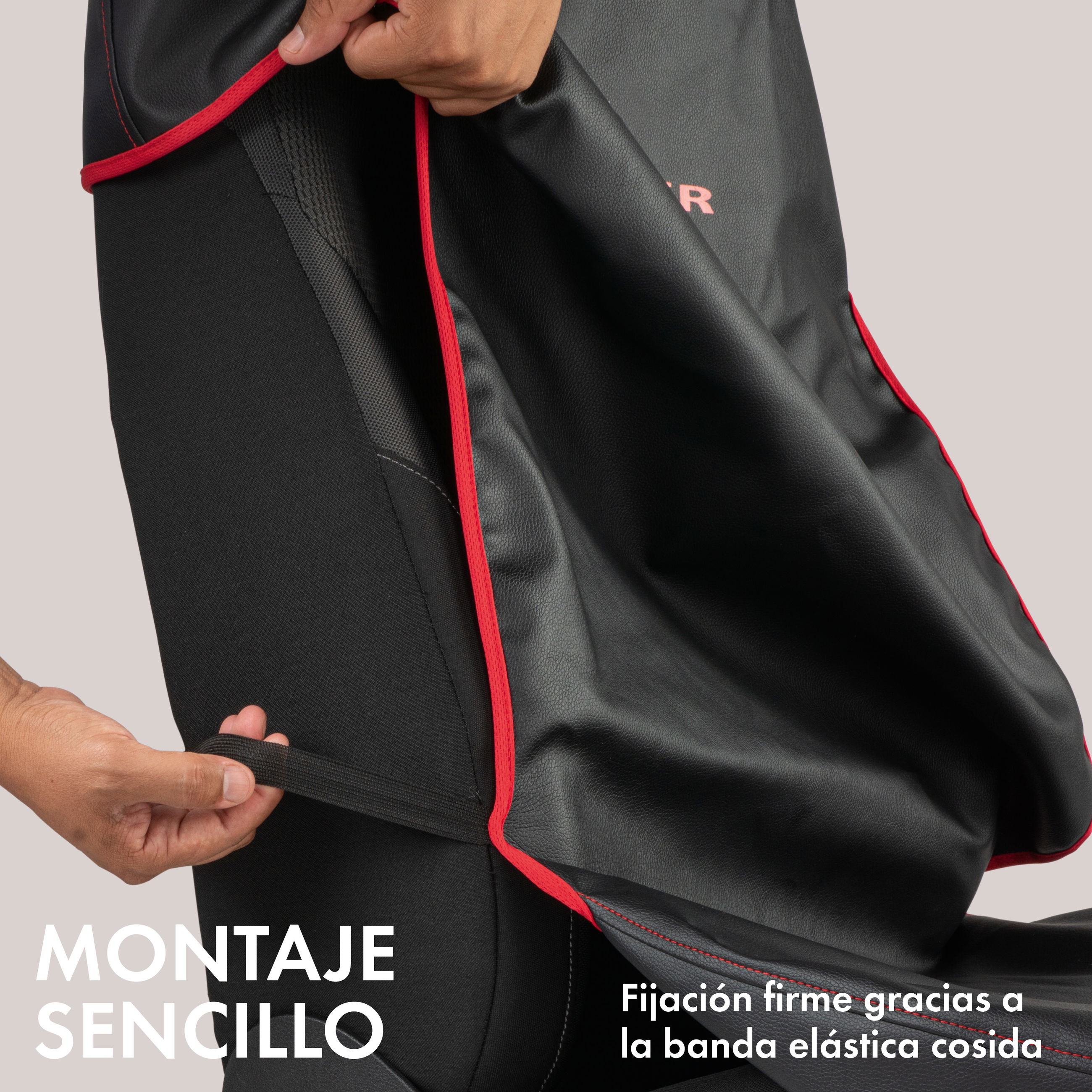 Tasche, Mantel, Jacke, Kissen, Dekoration für Zuhause, Montaje sencillo, Cinta elástica, Fijación, Banda roja, Mochila/bolso de cuero sintético