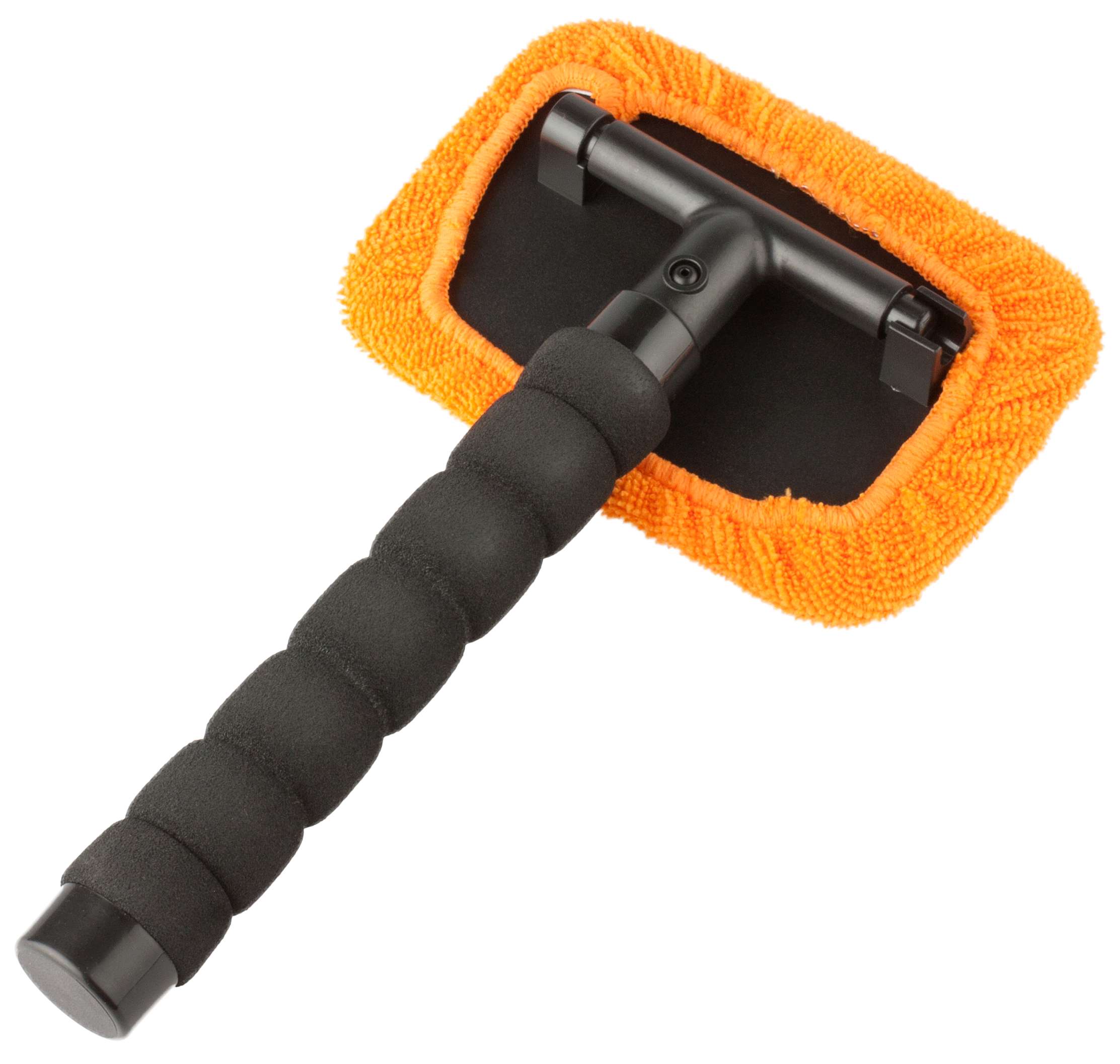 Scheibenreiniger inkl. Sprühflasche, Autoscheibenreiniger teleskopierbar 26 - 42 cm orange