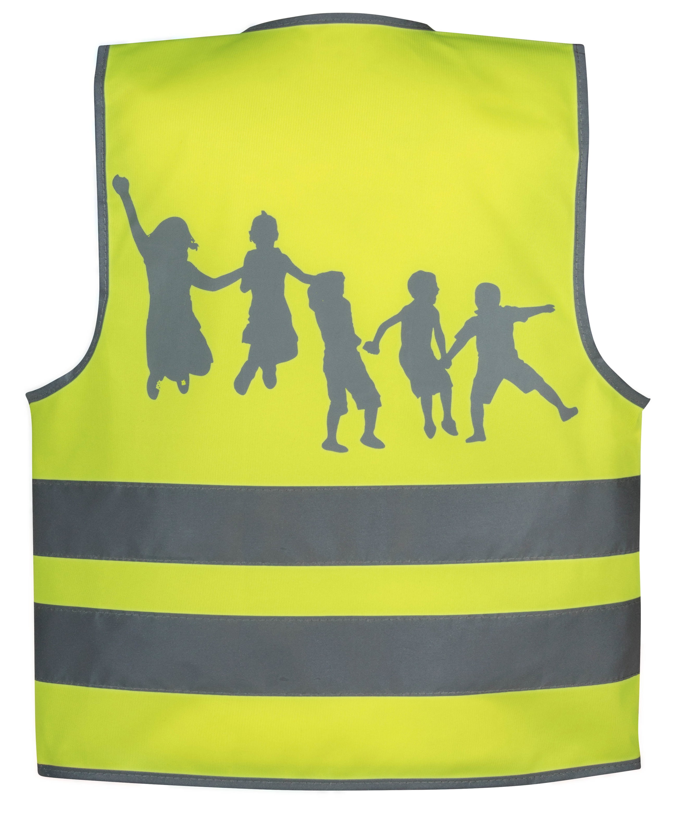Safety Maker  Veiligheidsvest voor kinderen, hoge zichtbaarheidsvest, reflecterend vest, reflecterend voor 3-6 jaar, geel