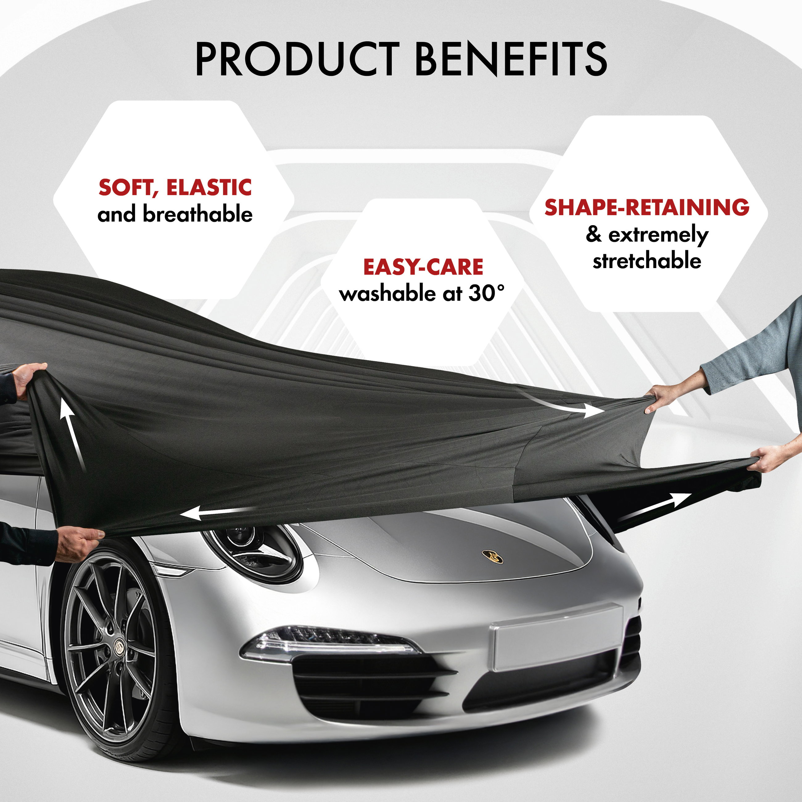 Car cover Indoor Stretch size 2 car black