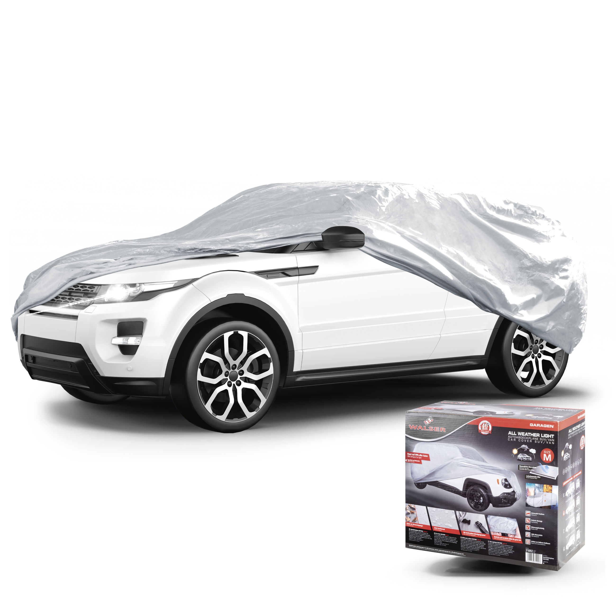 img_prd_shop_31092_abdeckplane_all_weather_light__sde__aec__v2 Bâche pour voiture All Weather Light SUV garage complet taille M gris clair