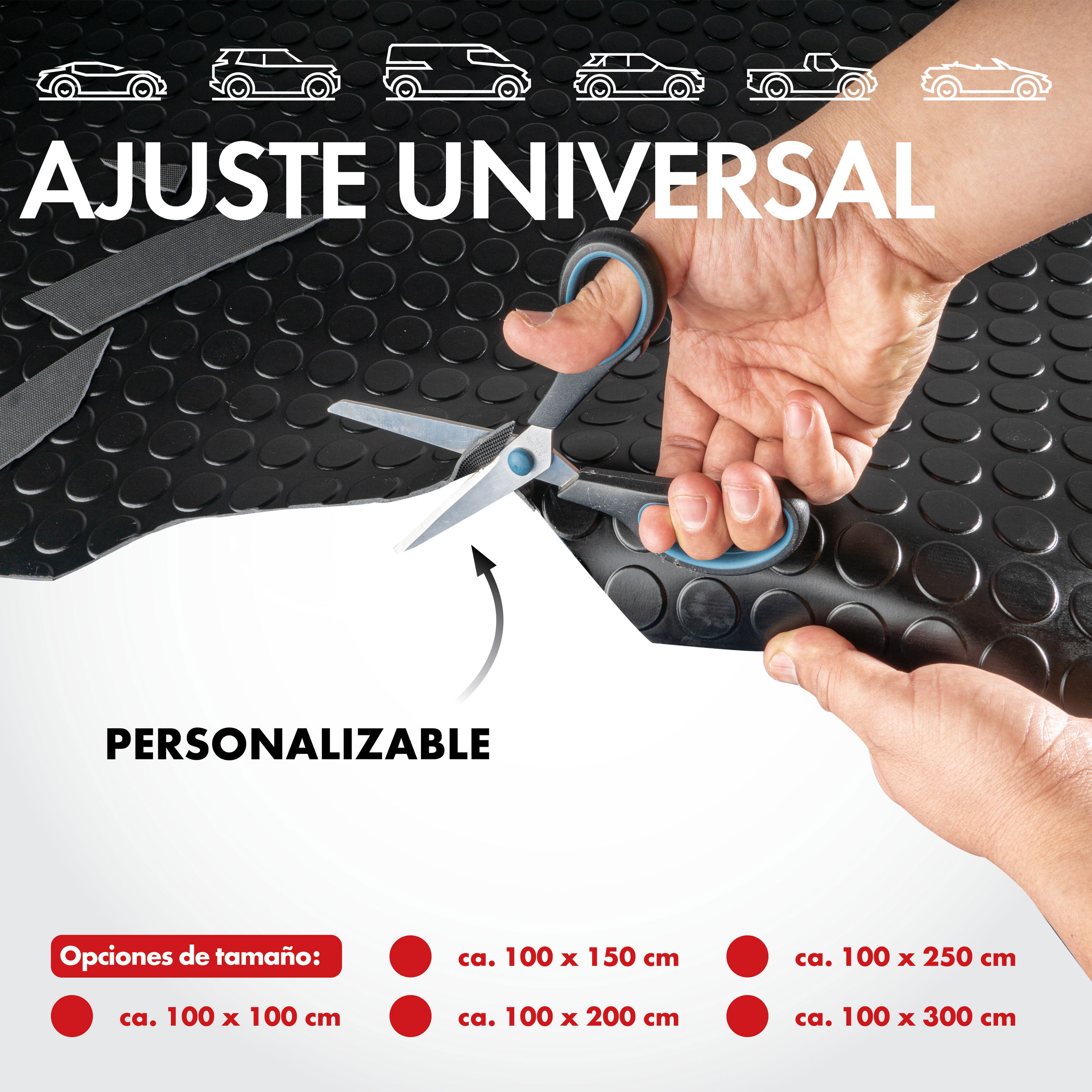 Werbung, Plakat, Schere