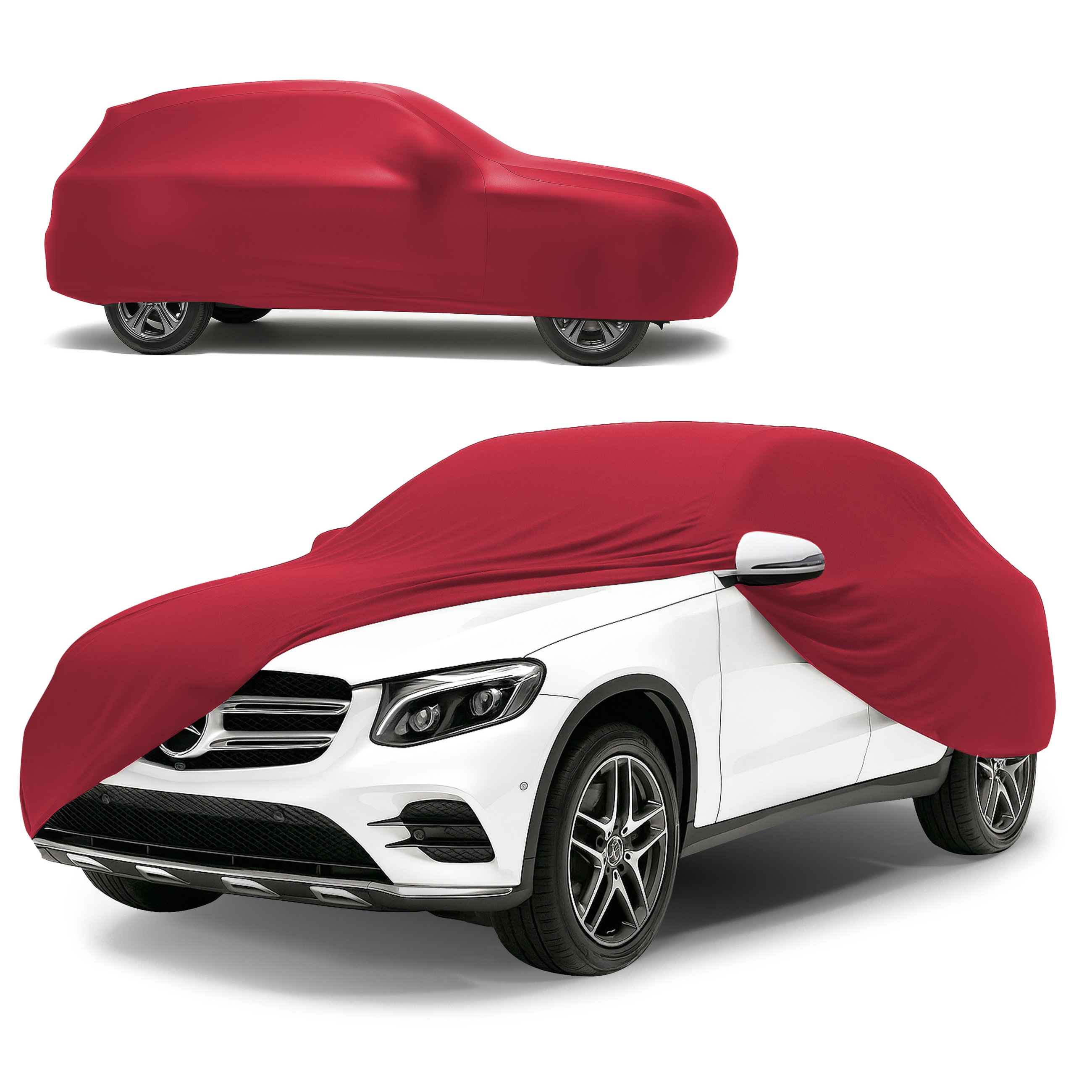 Car cover Indoor Stretch Plus size 9 SUV/VAN red, Walser Onlineshop