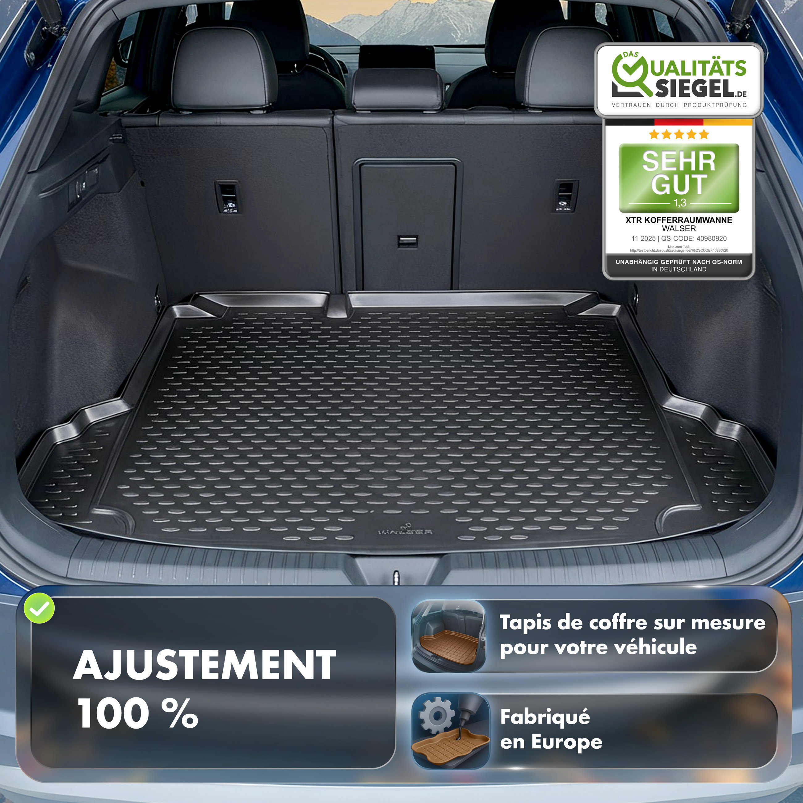 Bac de Coffre XTR pour VW Passat (B7) Limousine 08/2010 - 12/2015